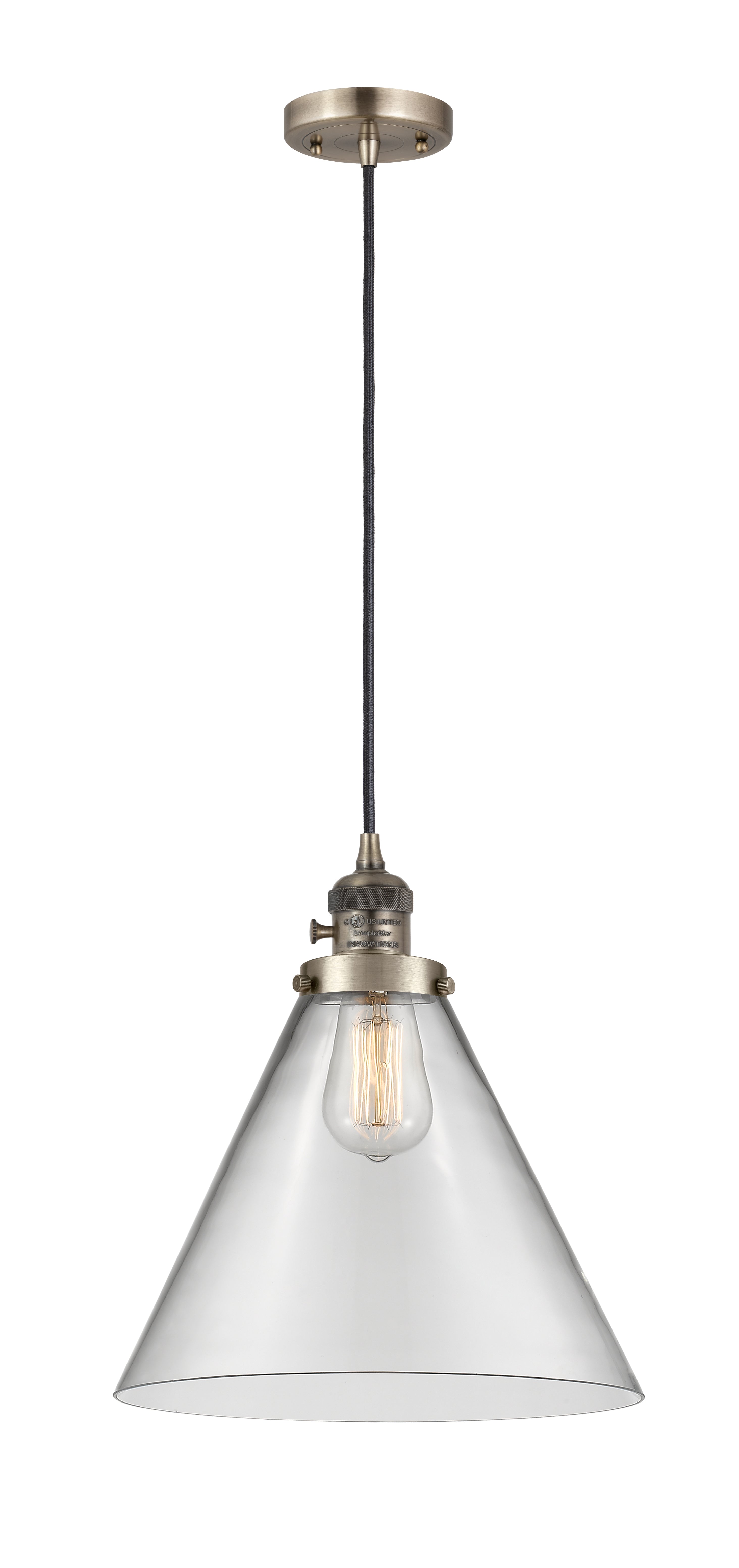 Franklin Restoration Mini Pendant Antique Brass
