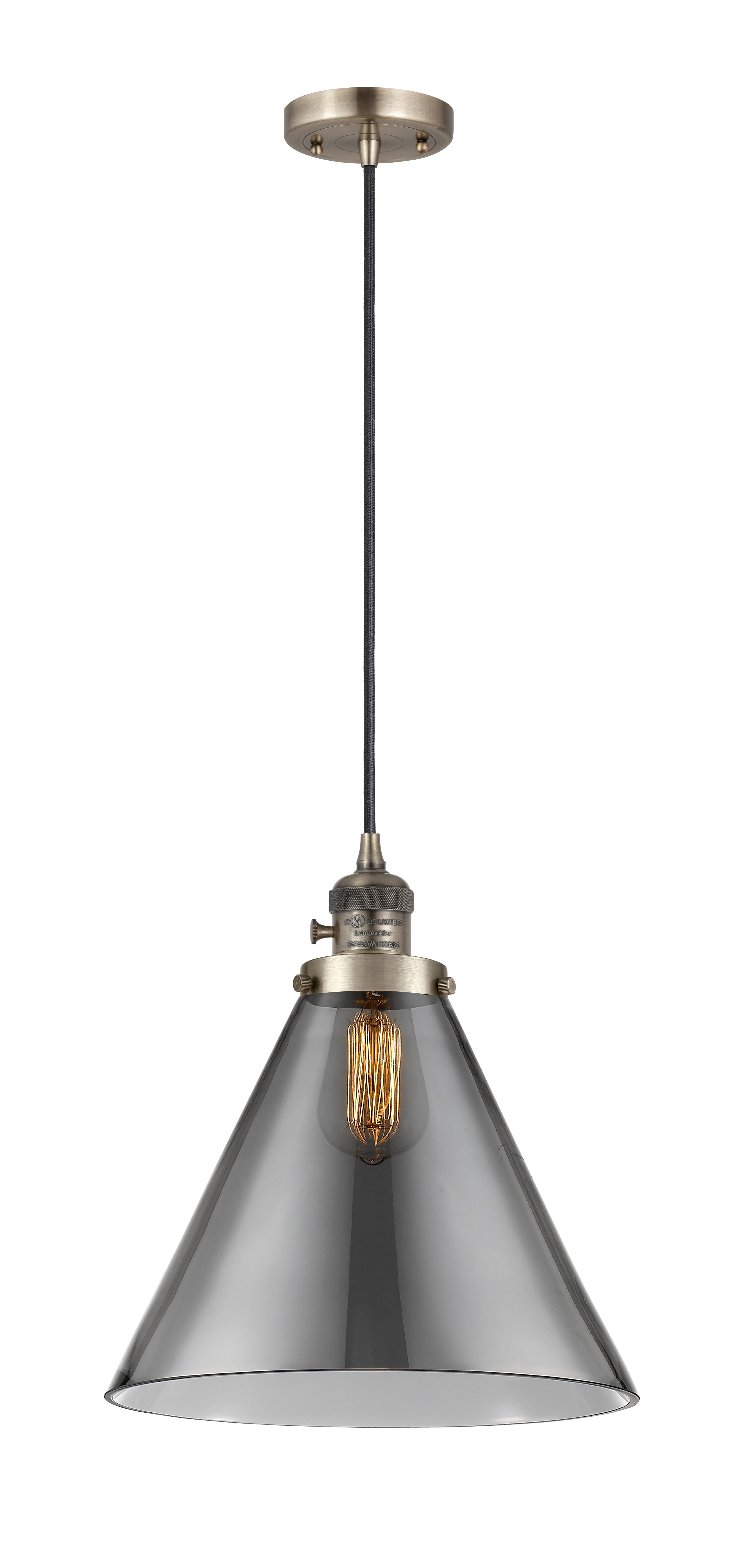Franklin Restoration Antique Brass Cast Mini Pendant
