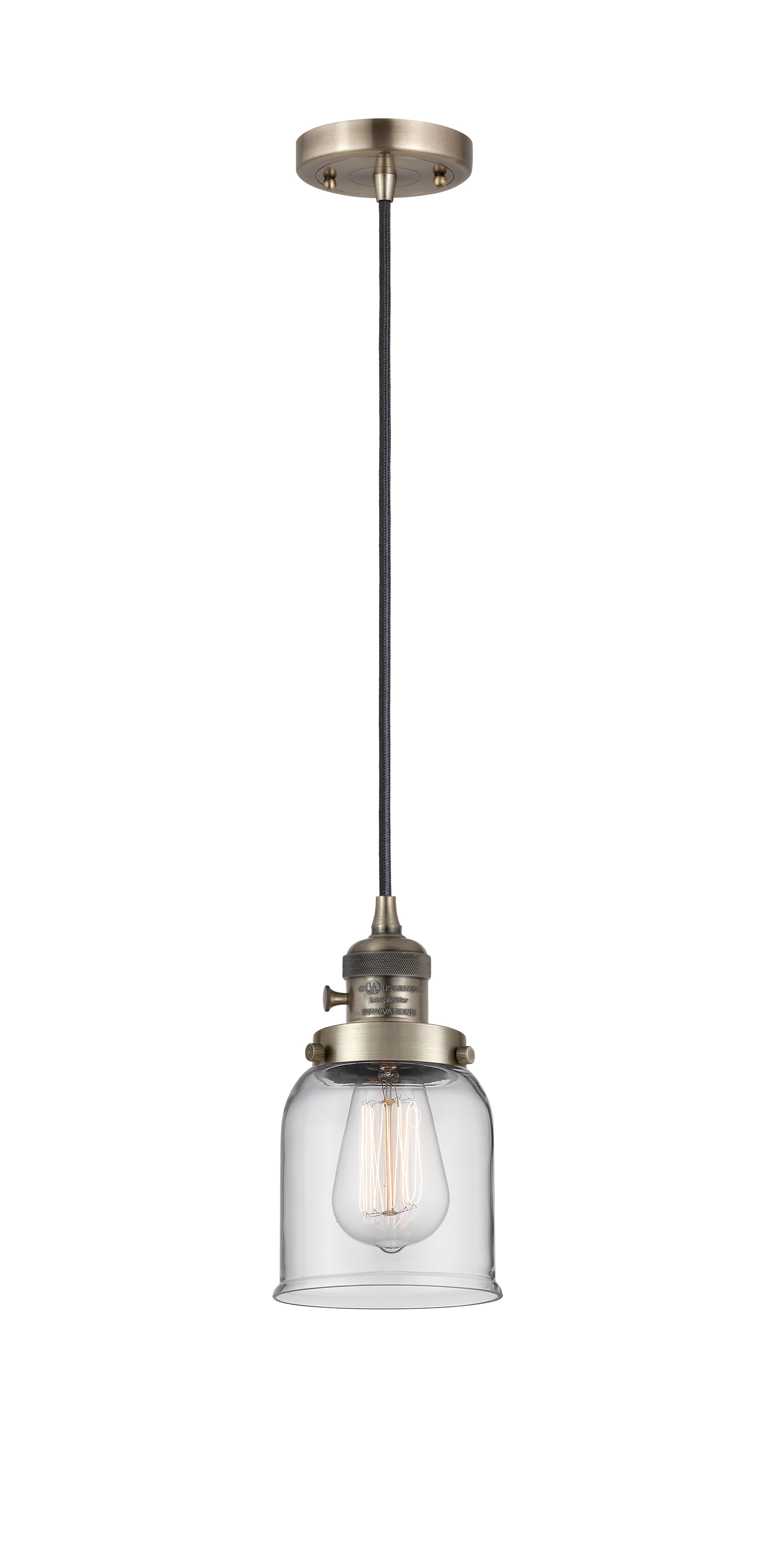 Franklin Restoration Mini Pendant Antique Brass