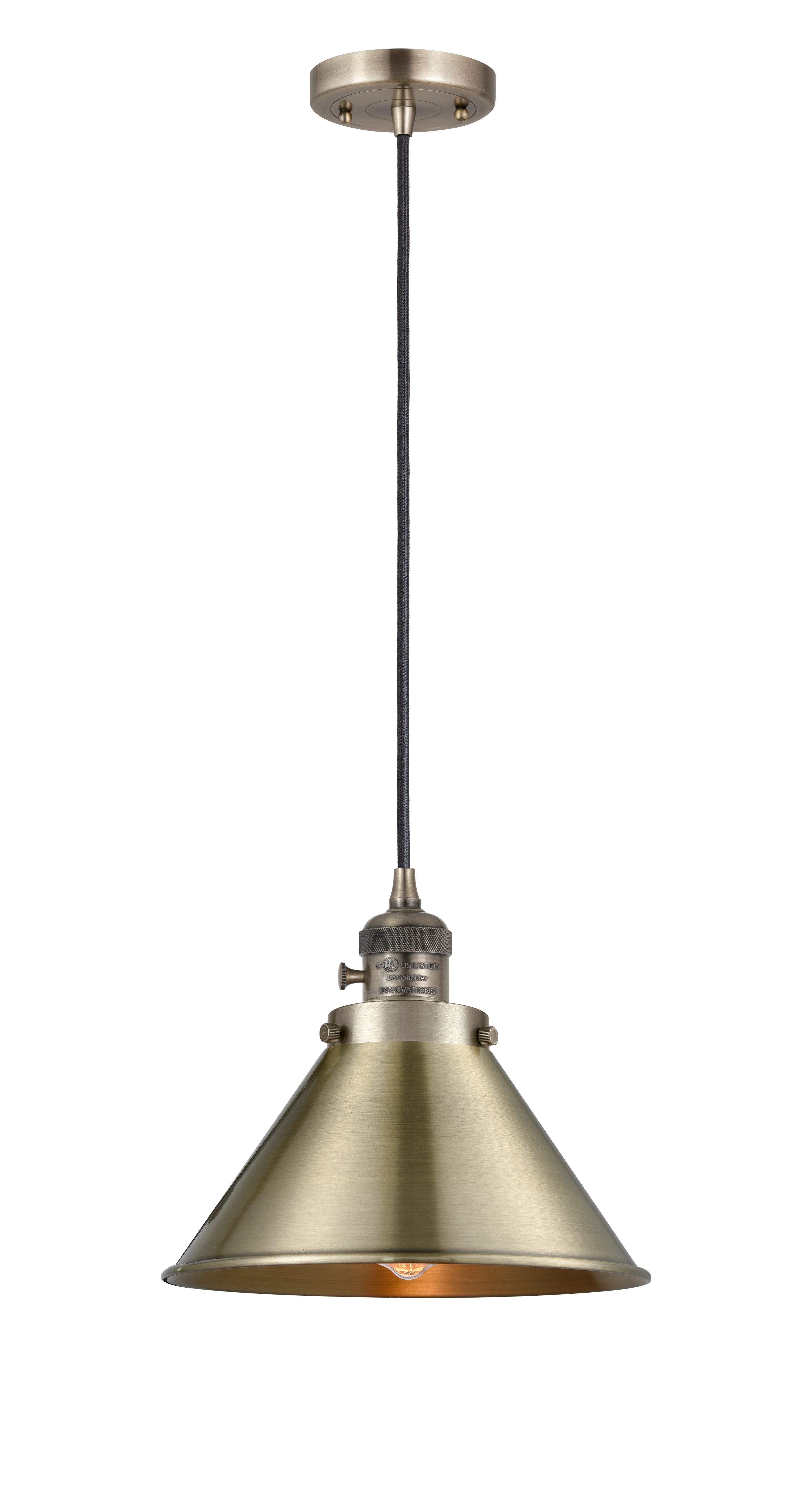 Franklin Restoration Antique Brass Mini Pendant