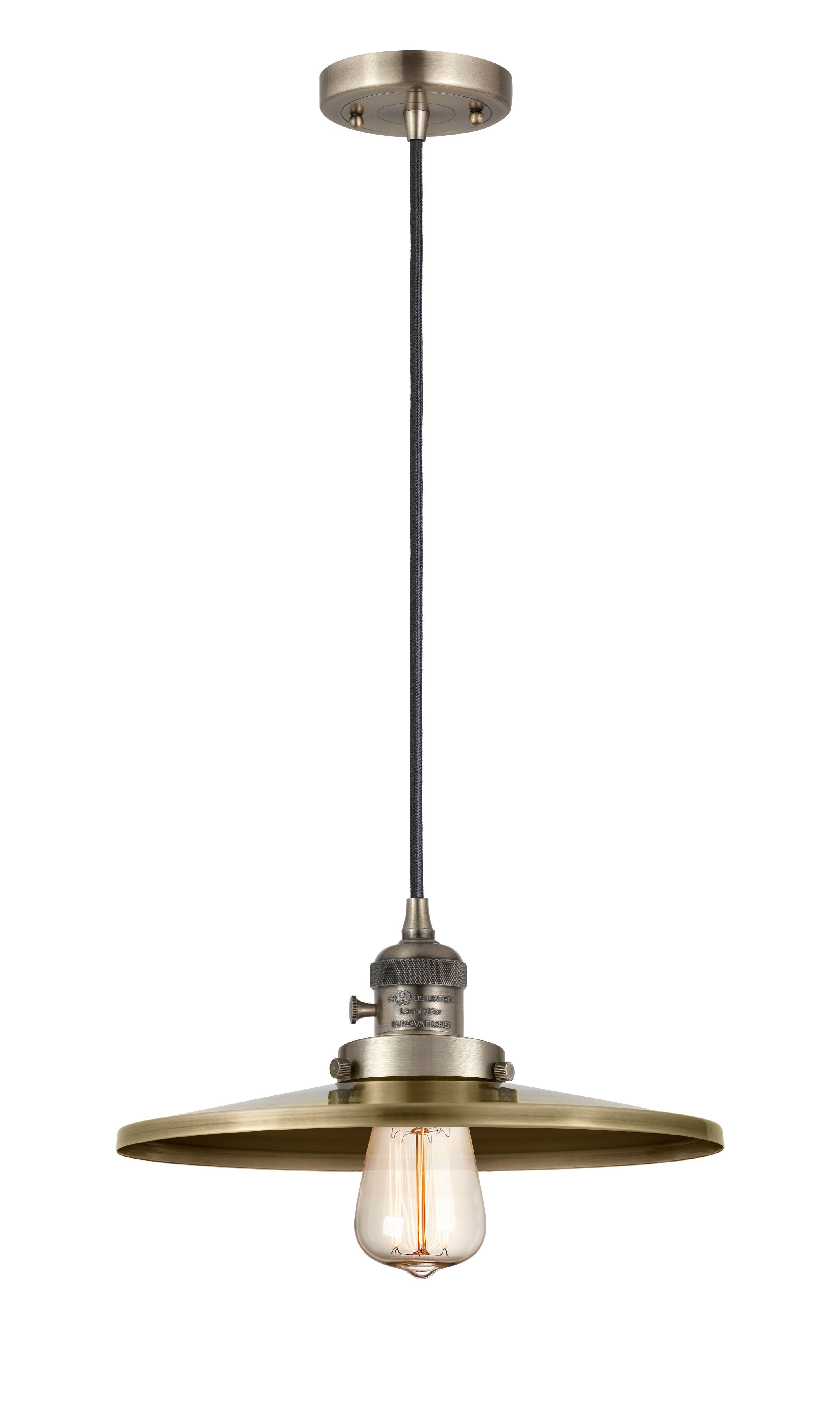 Franklin Restoration Antique Brass Mini Pendant