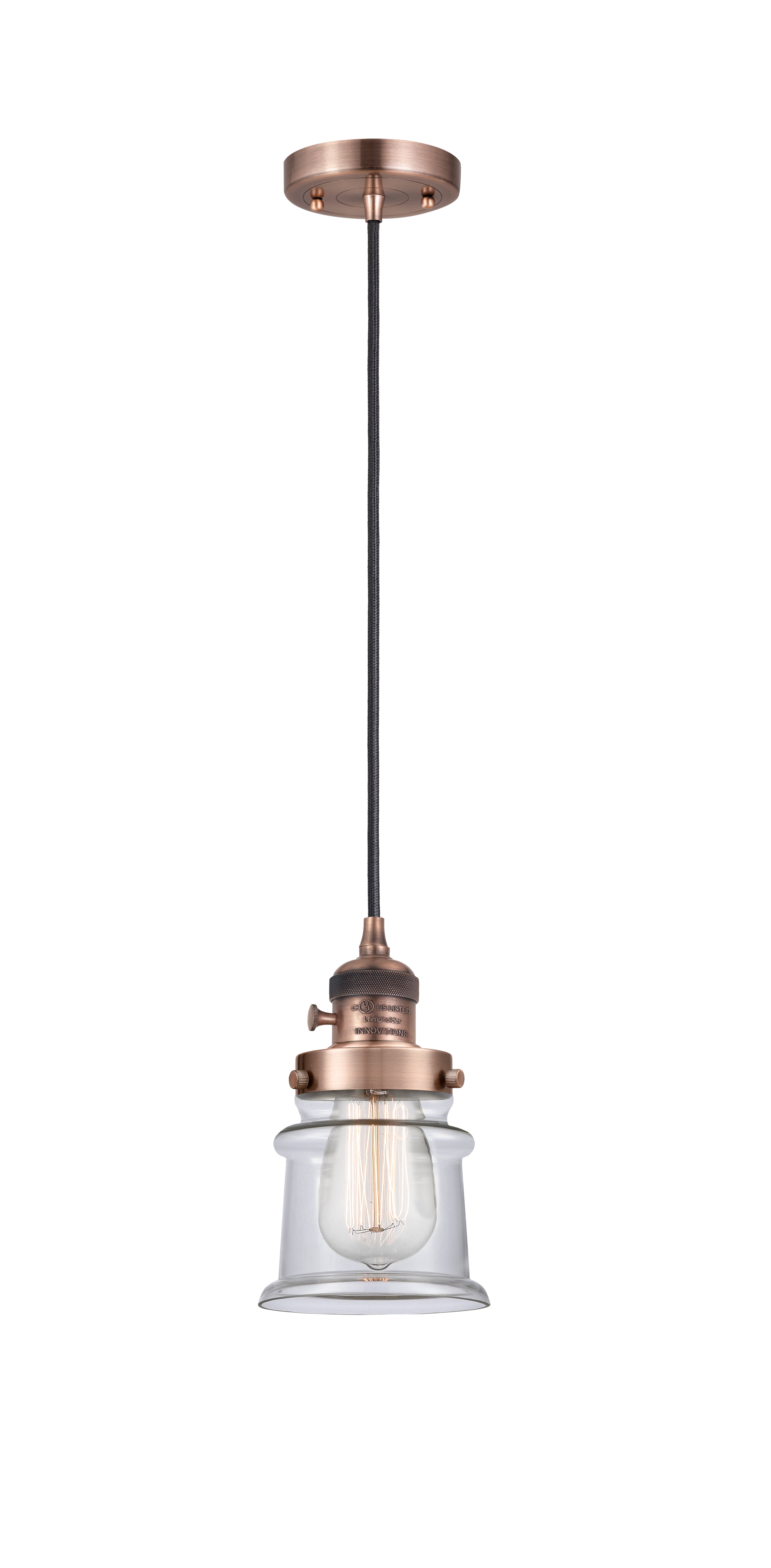 Franklin Restoration Mini Pendant Antique Brass