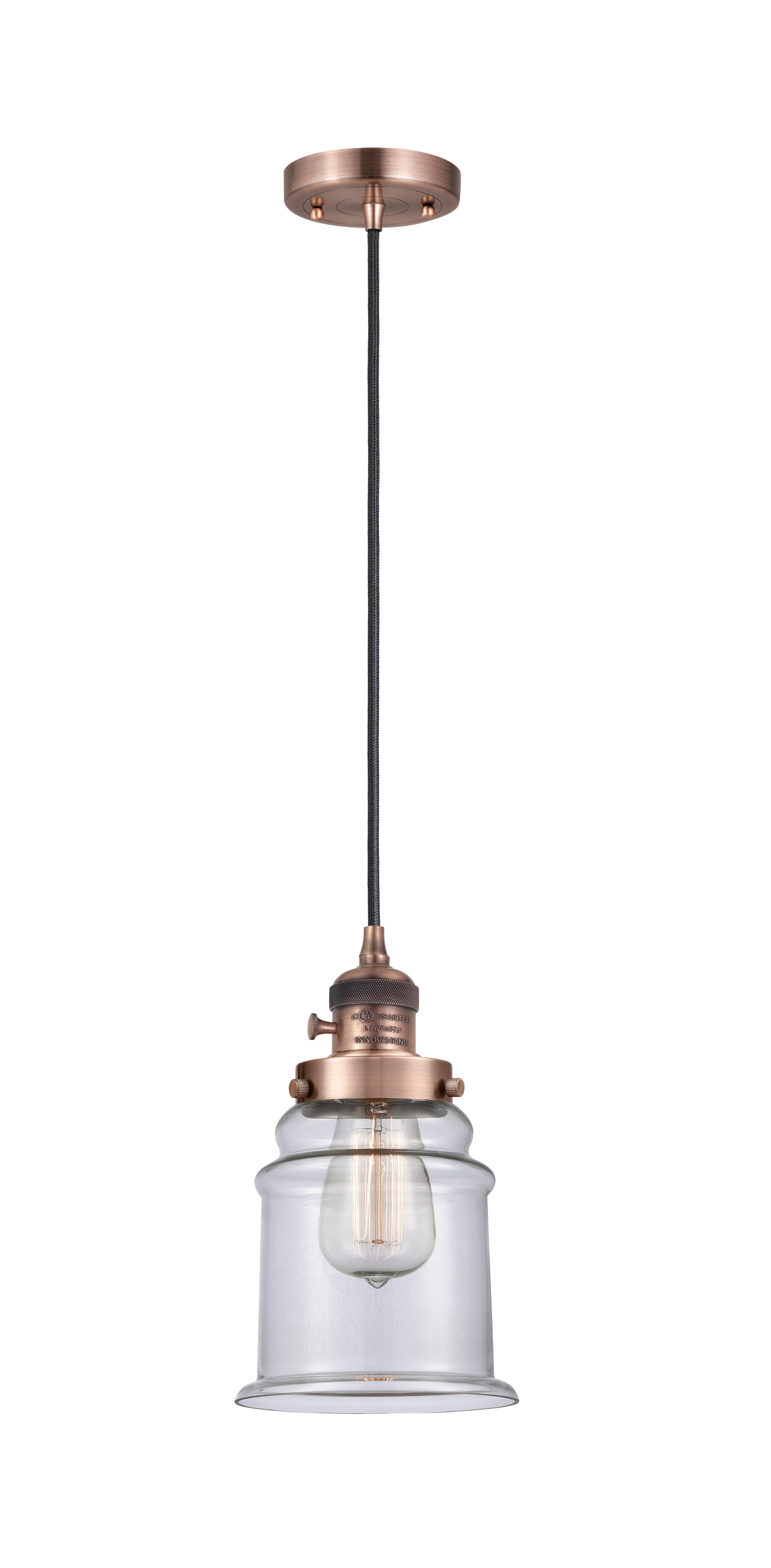 Franklin Restoration Mini Pendant Antique Brass