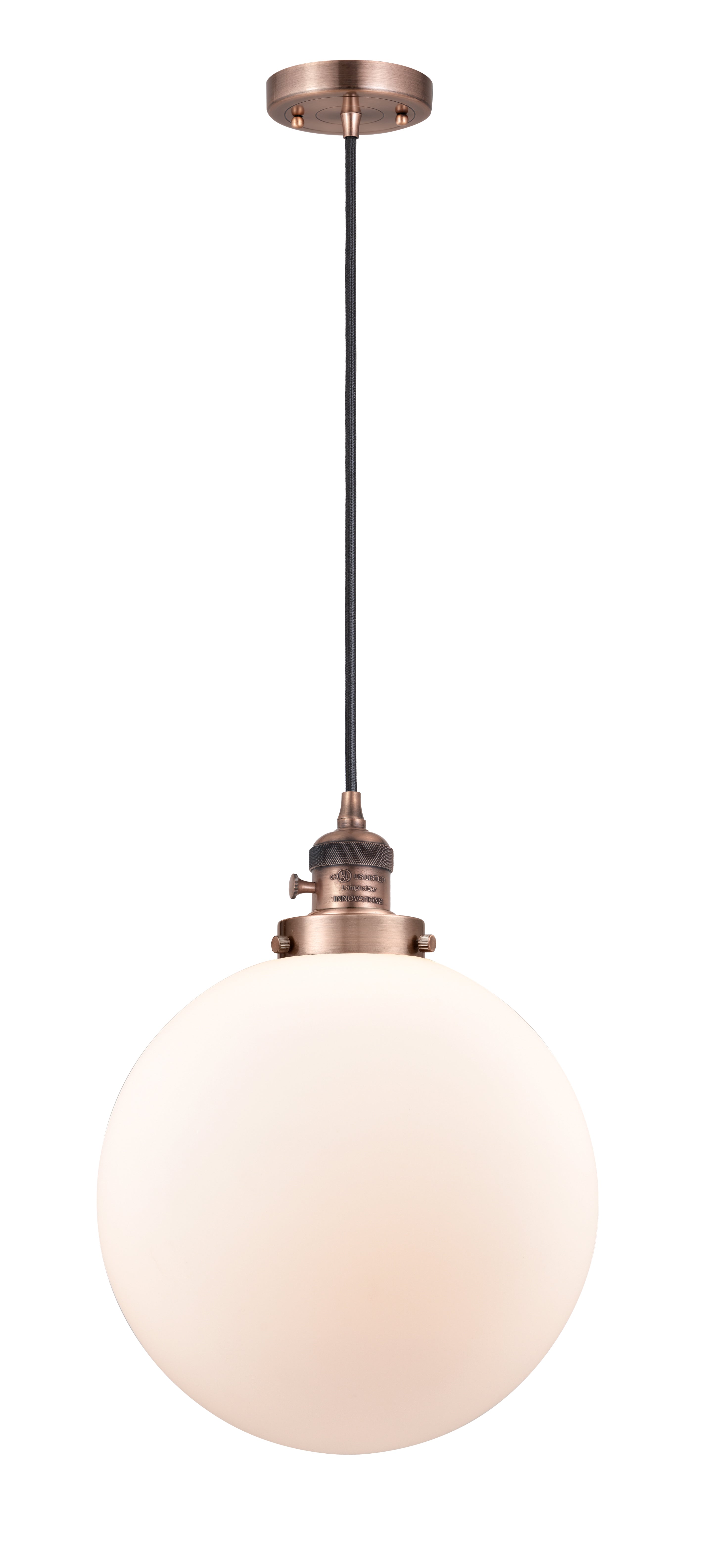 Franklin Restoration Mini Pendant Antique Brass
