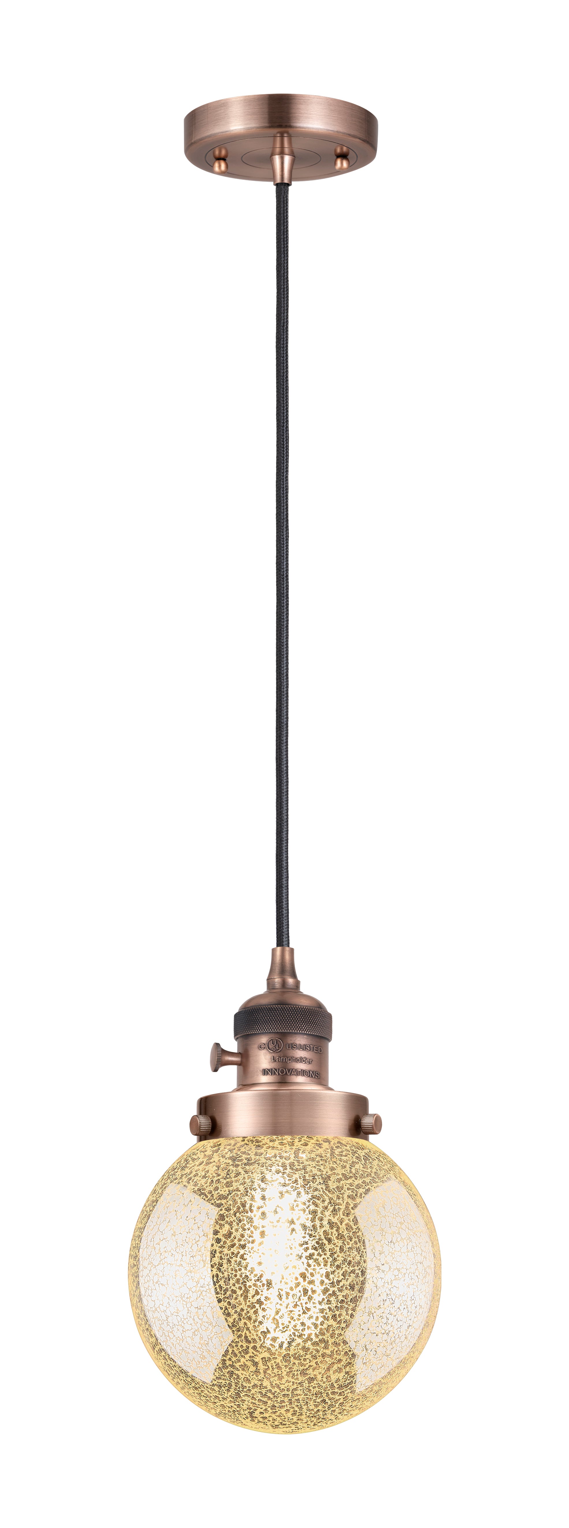 Franklin Restoration Mini Pendant Antique Brass