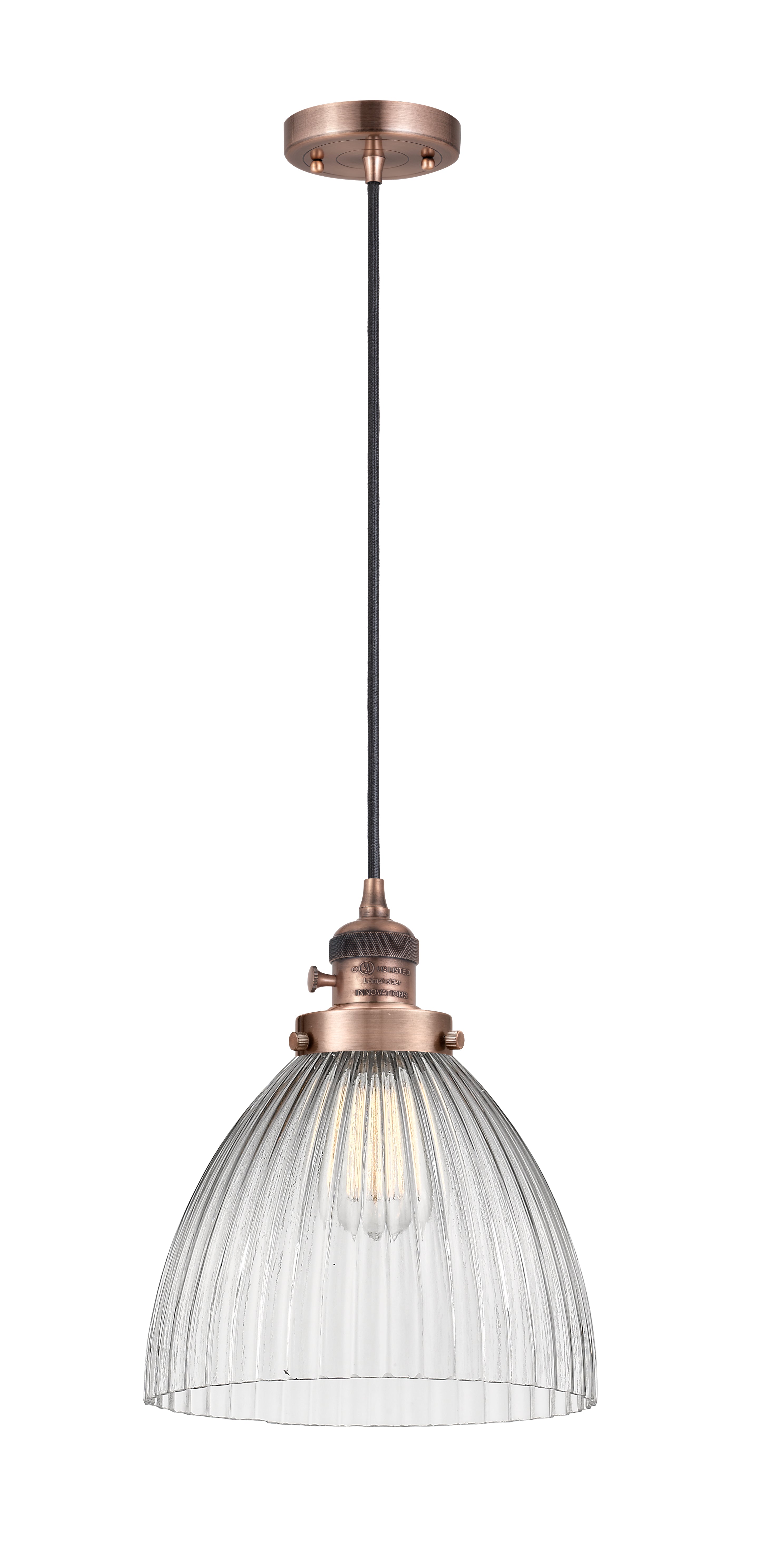 Franklin Restoration Mini Pendant Antique Brass