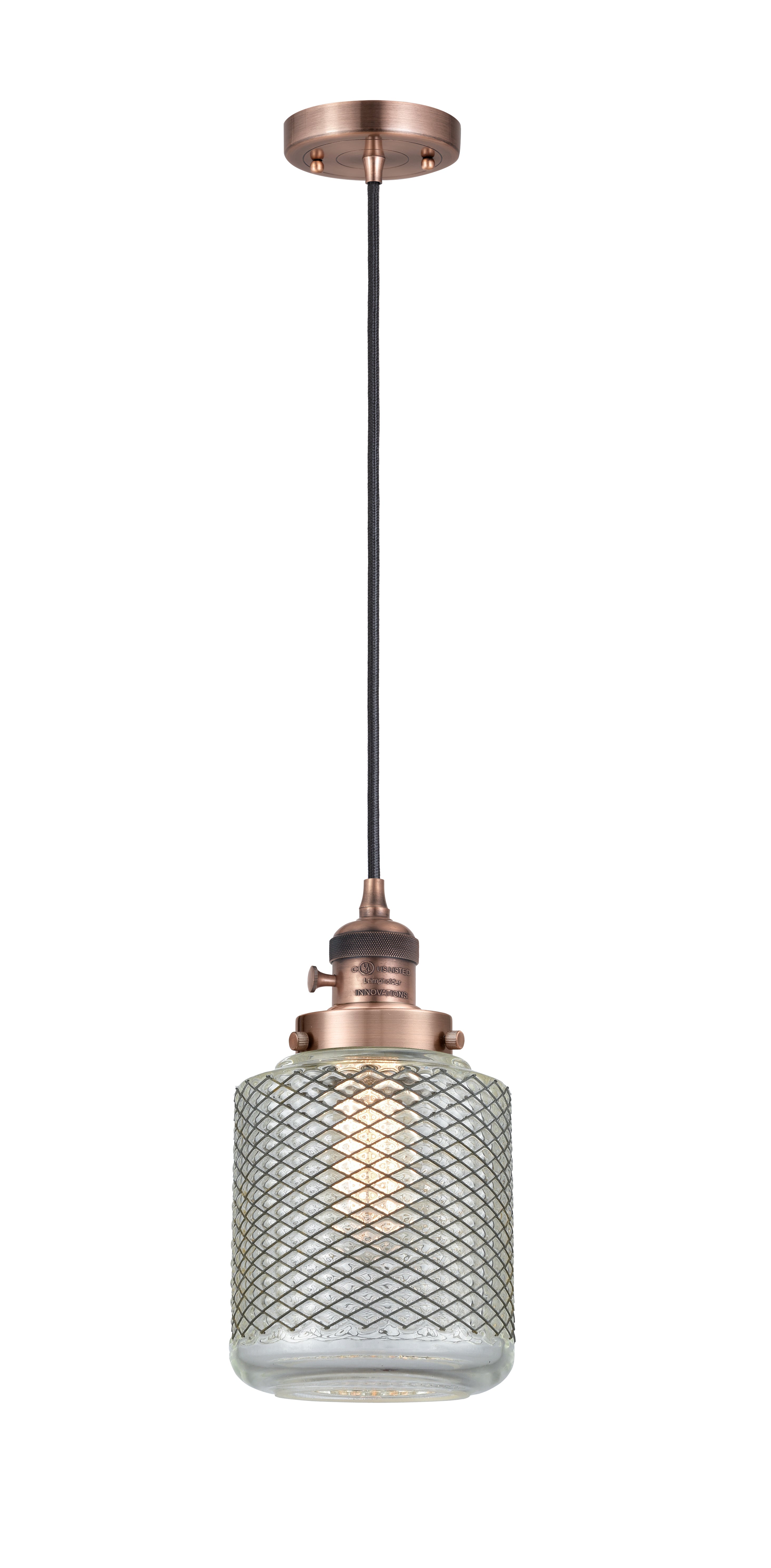 Franklin Restoration Mini Pendant Brass Steel