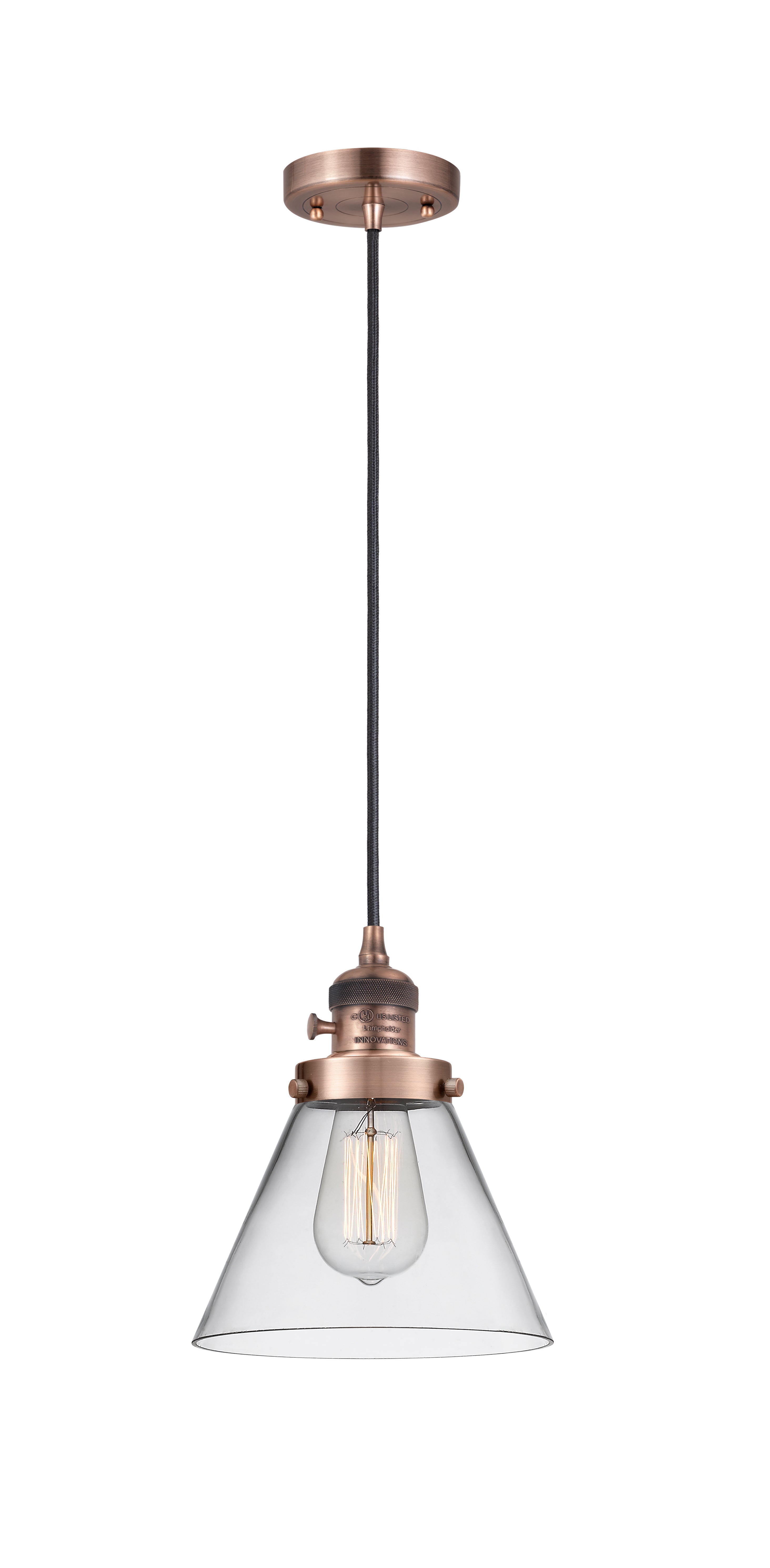 Franklin Restoration Cast Brass Pendant