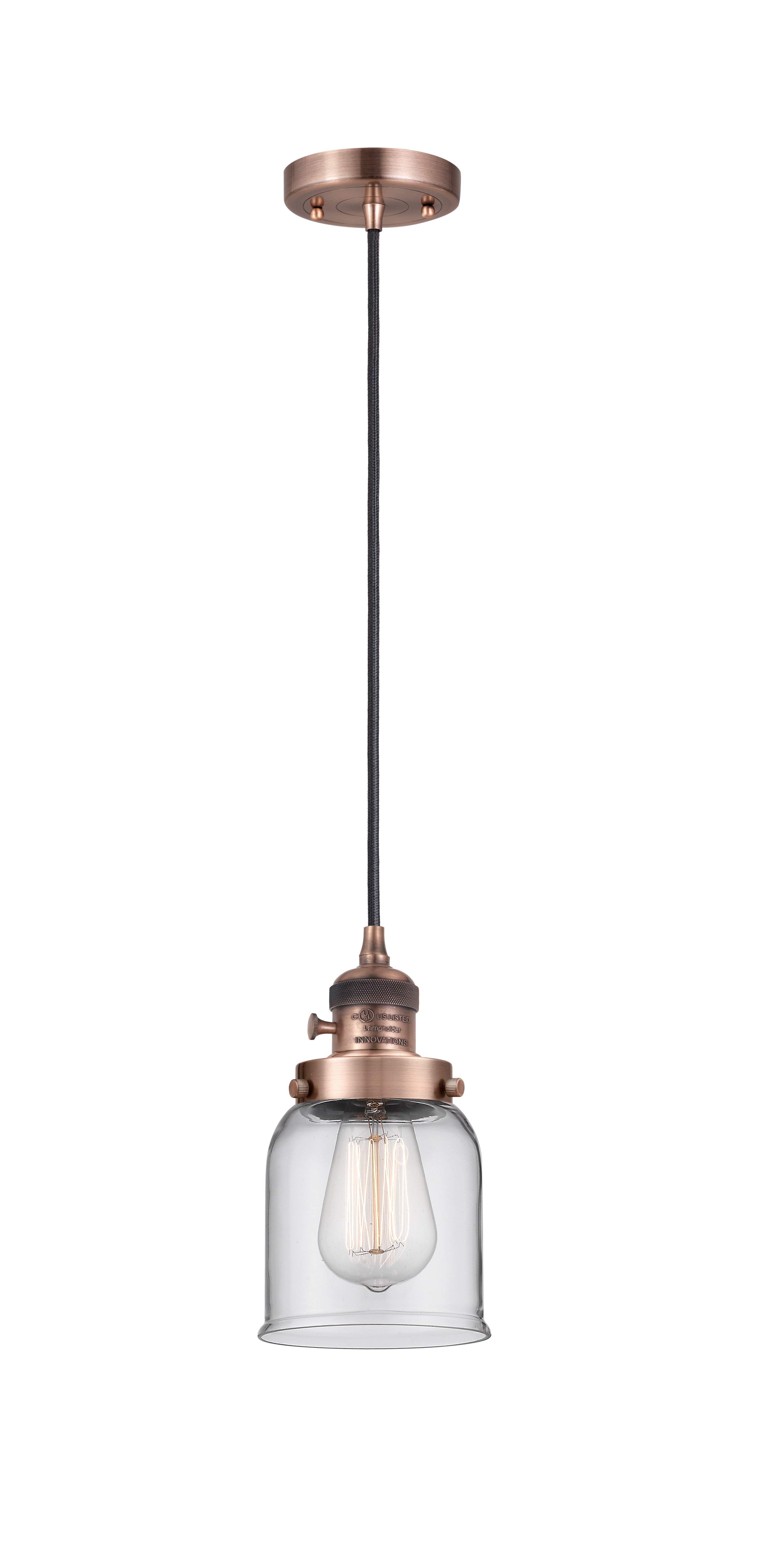 Franklin Restoration Mini Pendant Antique Brass
