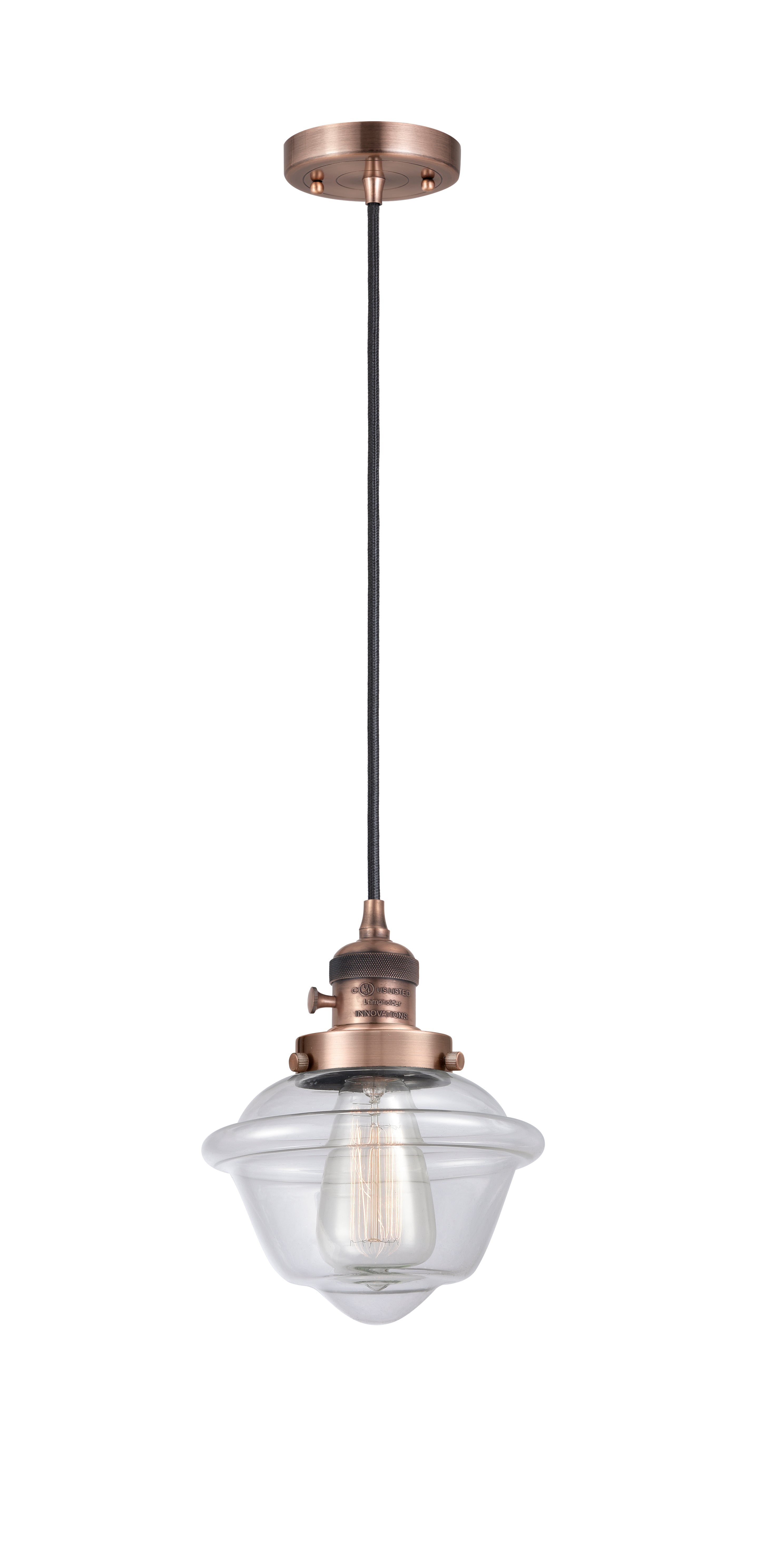 Franklin Restoration Mini Pendant Antique Brass