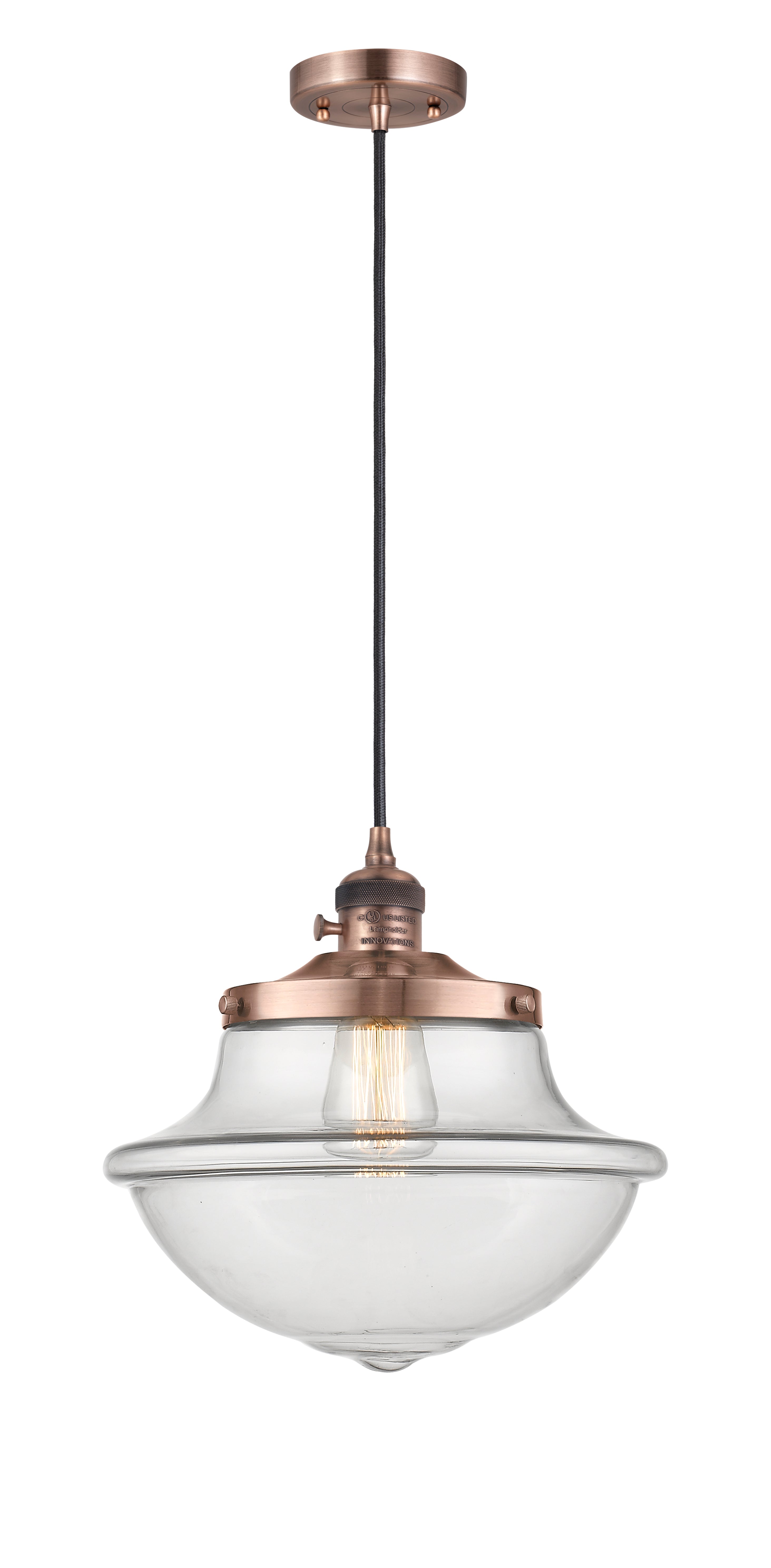 Franklin Restoration Mini Pendant Antique Brass