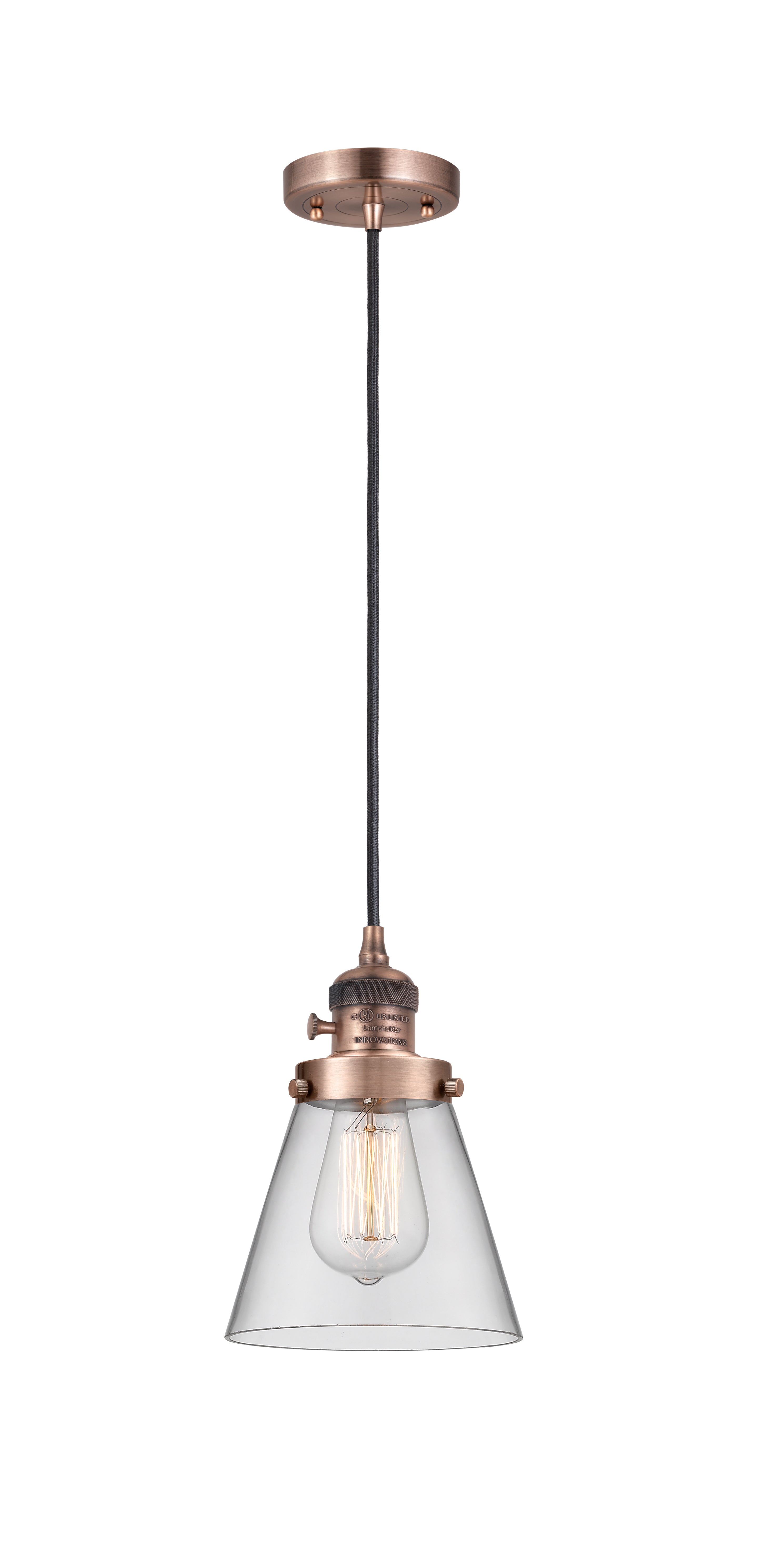 Franklin Restoration Mini Pendant Cast Brass