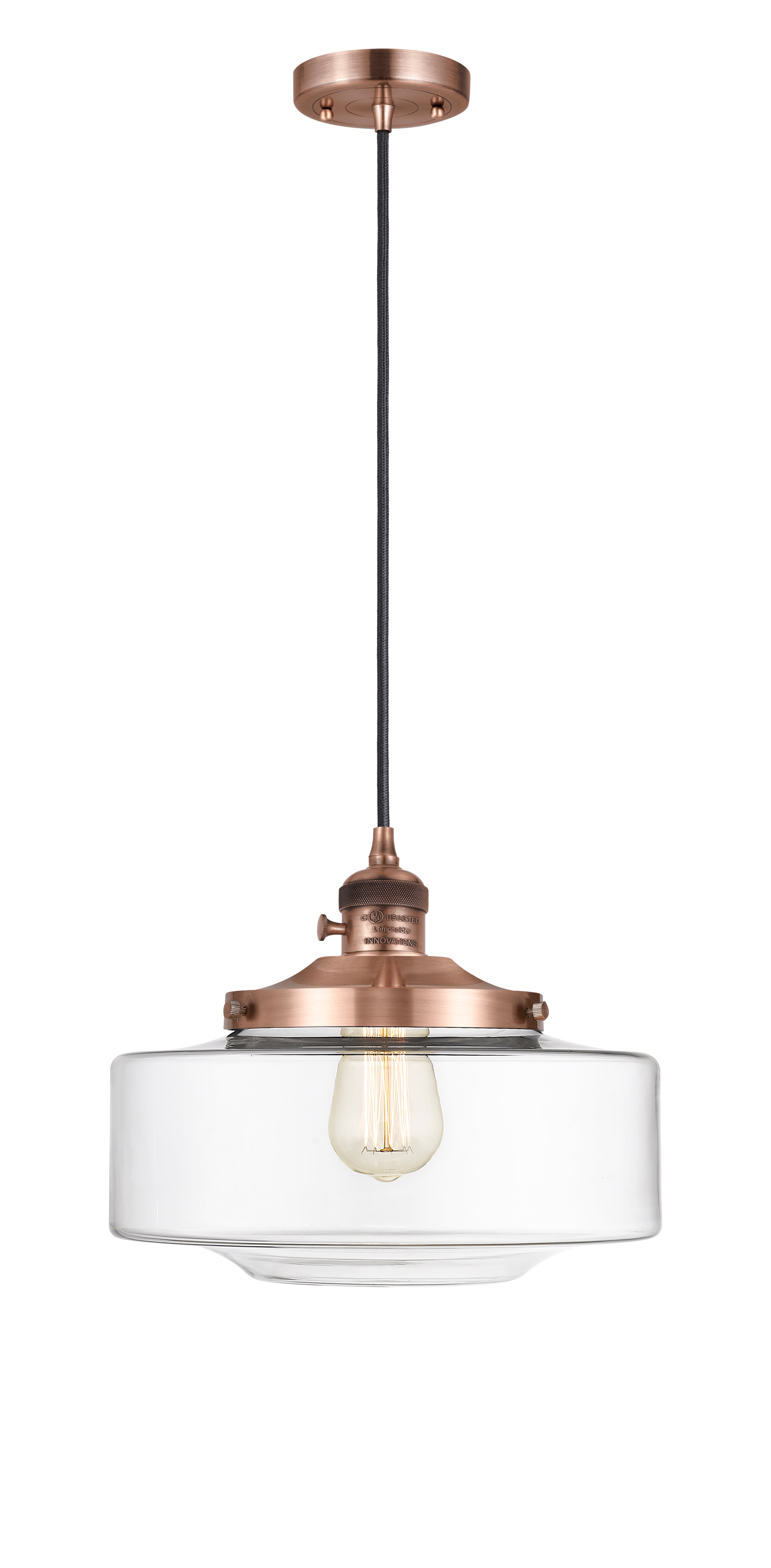 Franklin Restoration Mini Pendant Antique Brass