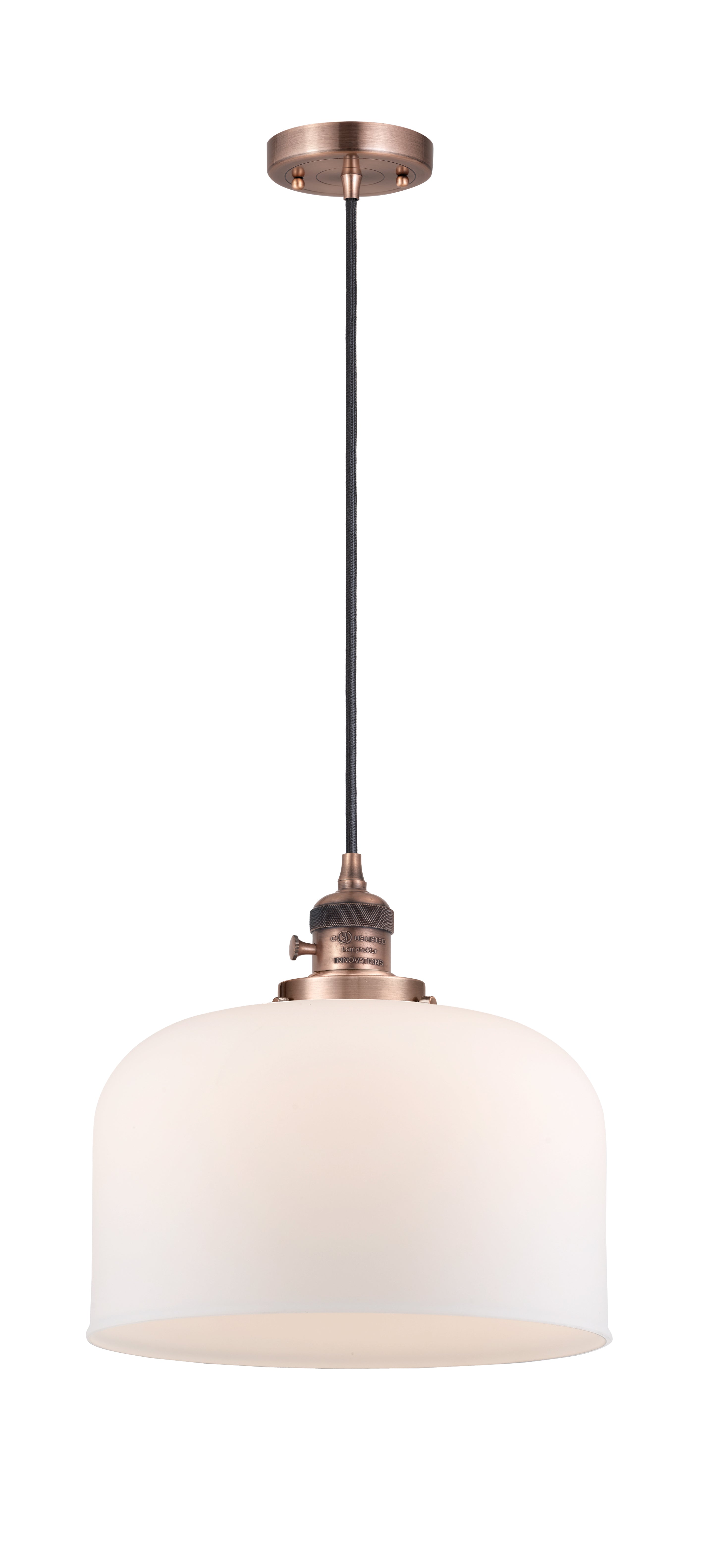 Franklin Restoration Mini Pendant Antique Brass