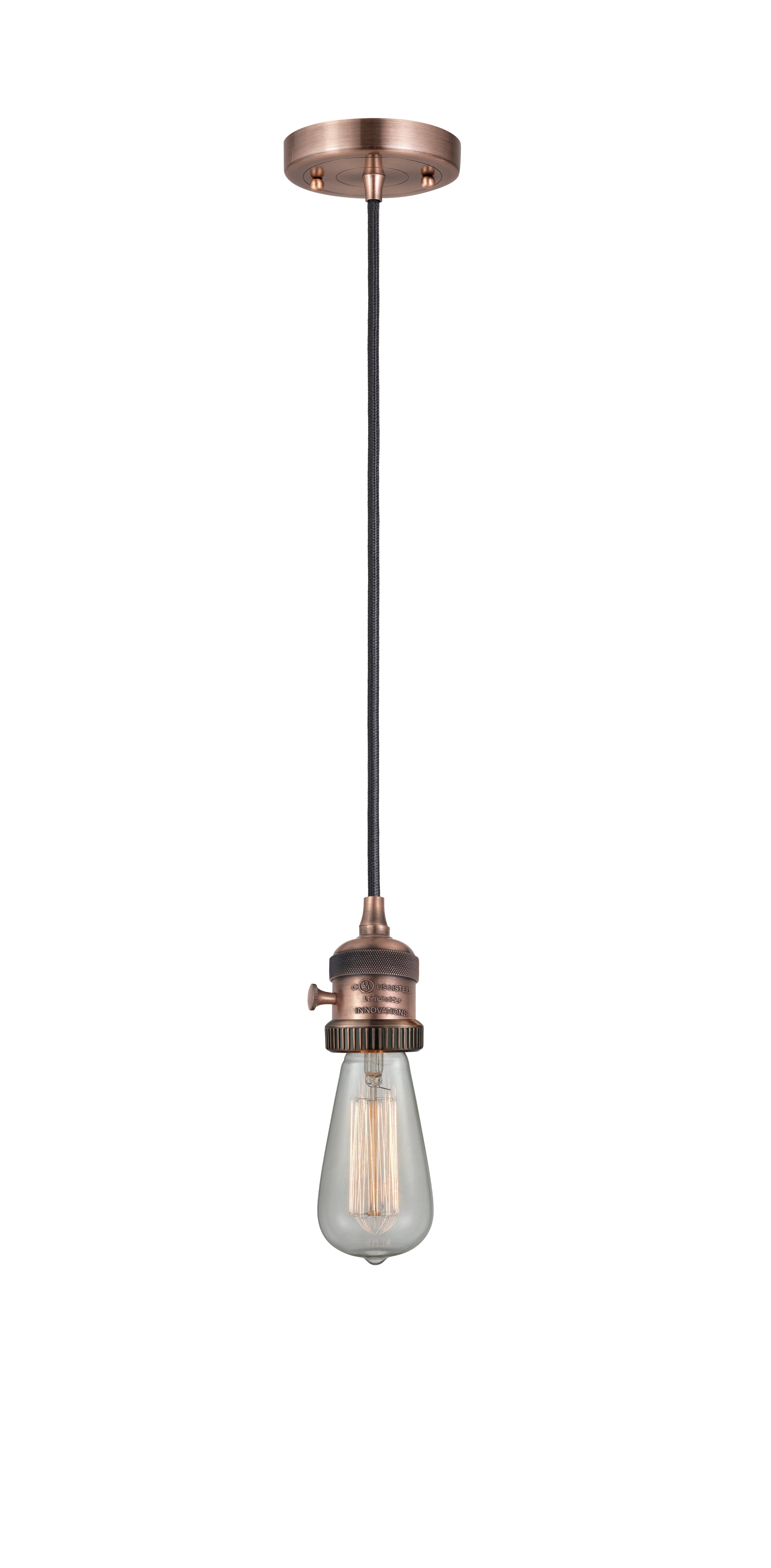 Franklin Restoration Mini Pendant Antique Brass
