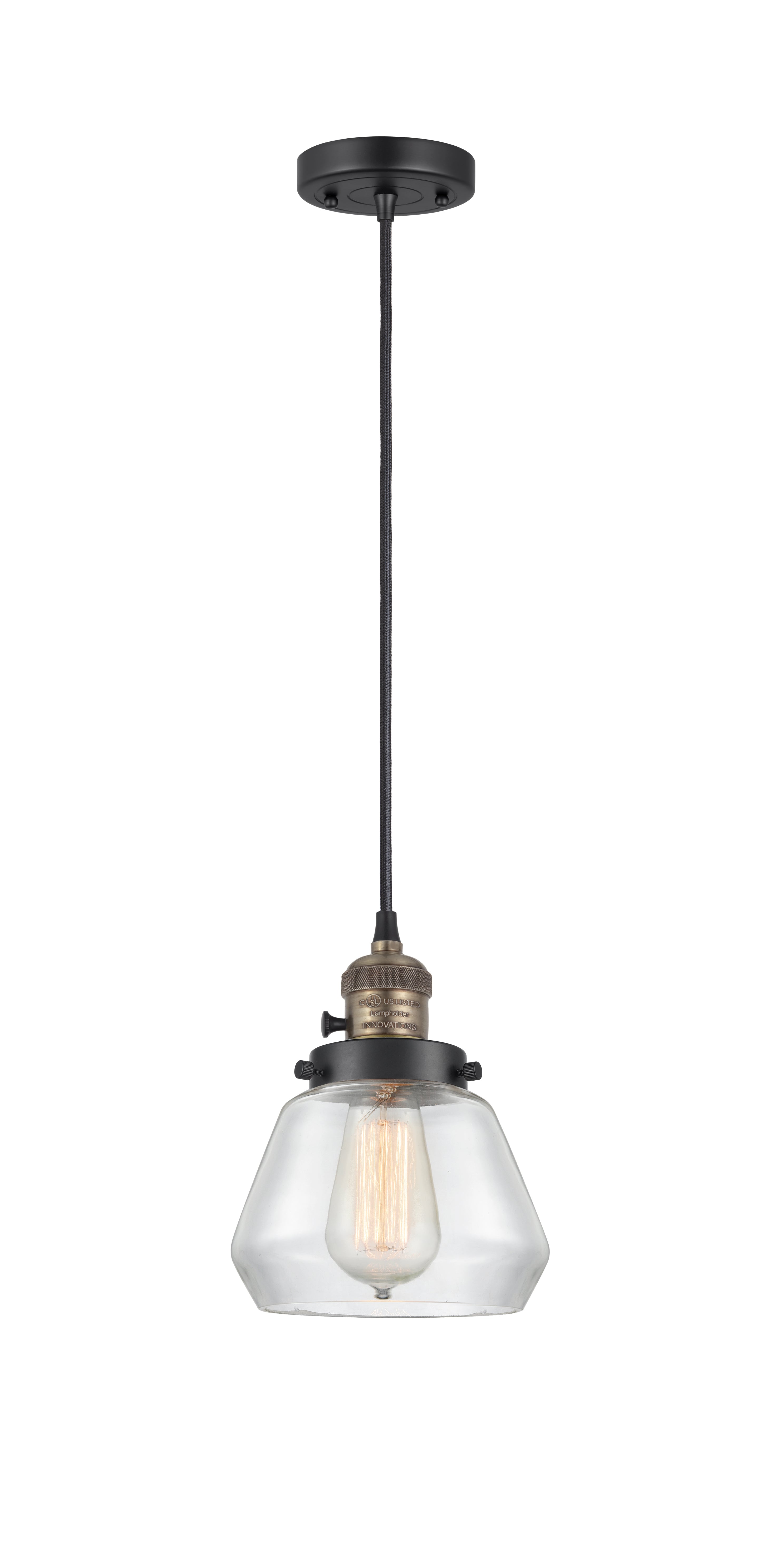 Franklin Restoration Mini Pendant Antique Brass