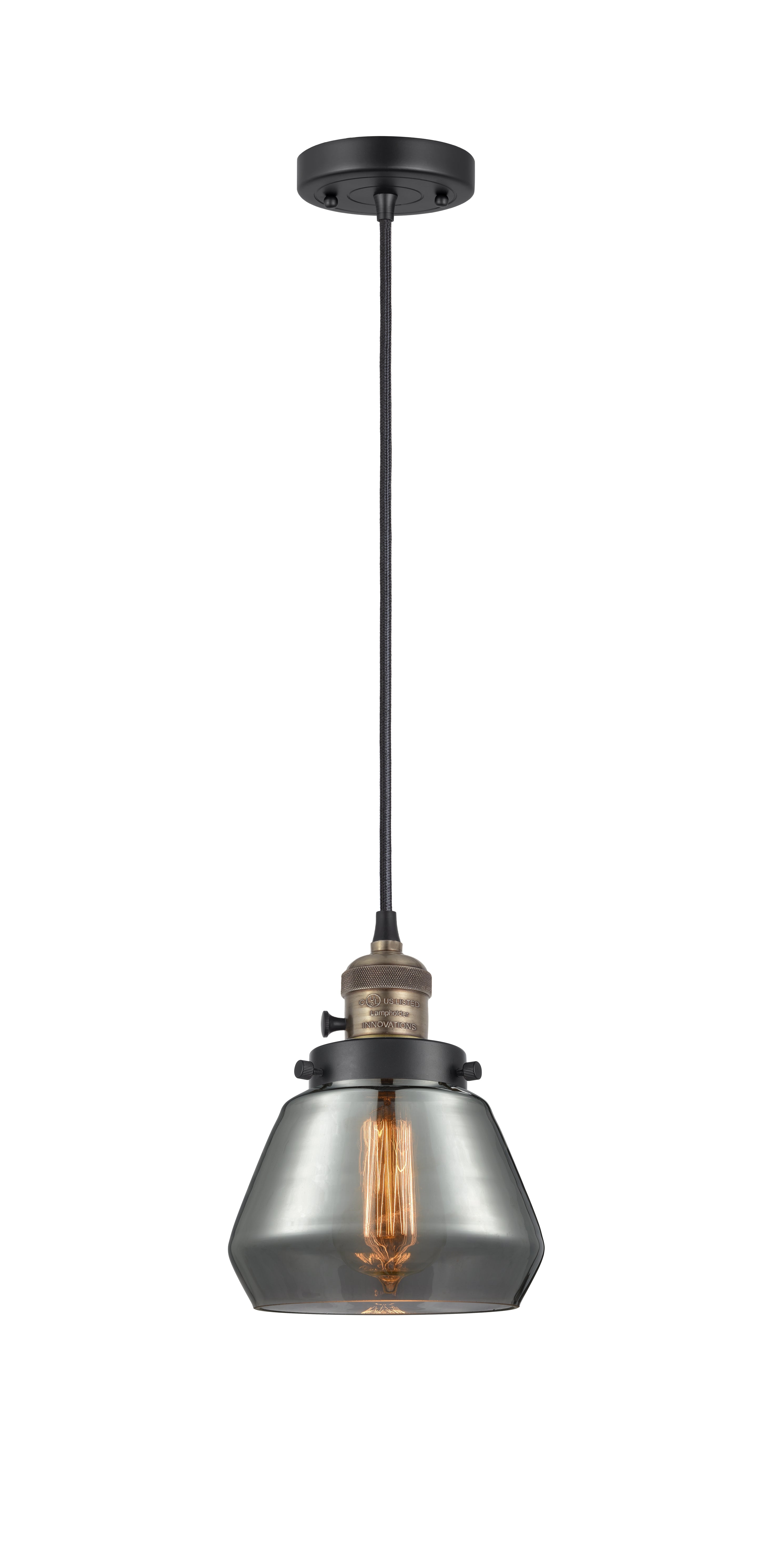 Franklin Restoration Mini Pendant 7 Inch Brass