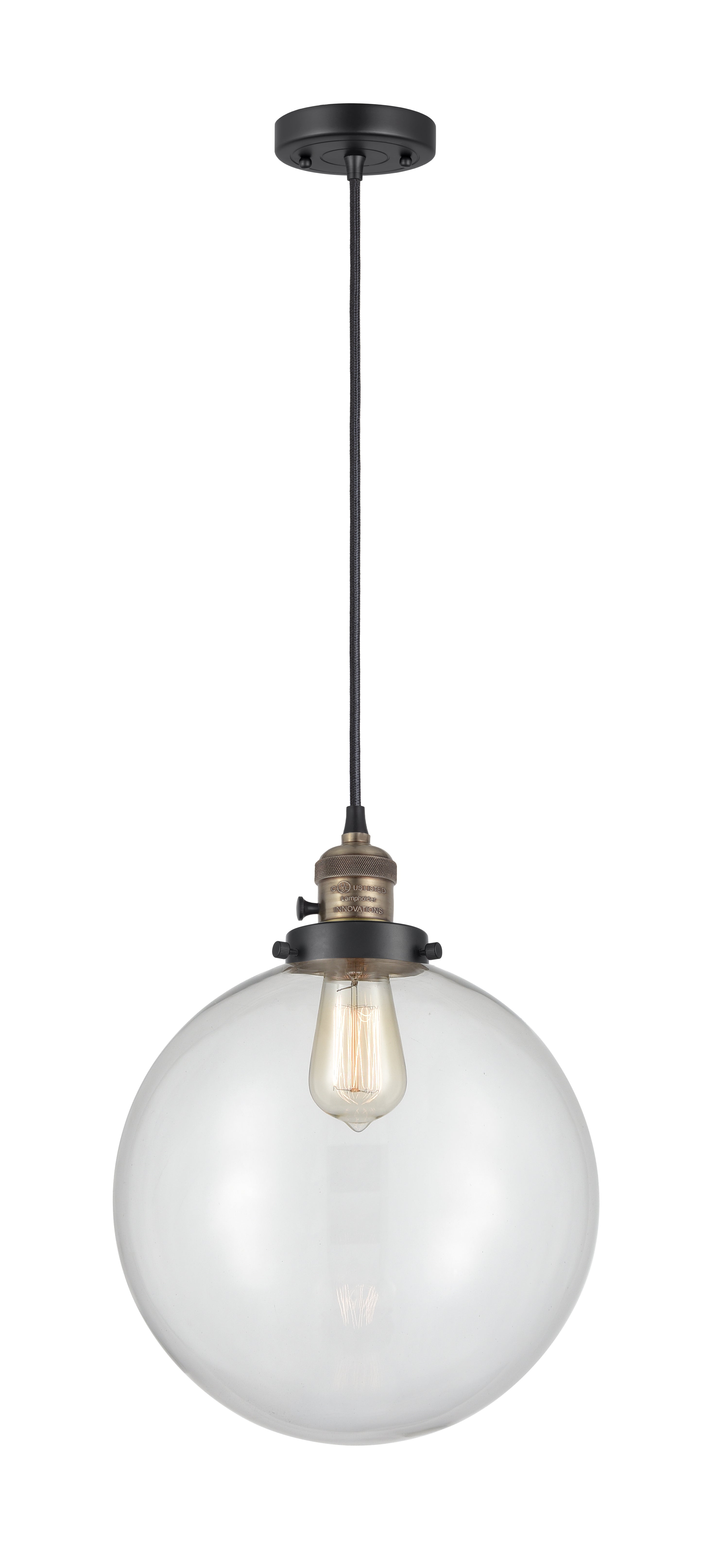 Franklin Restoration Mini Pendant Antique Brass