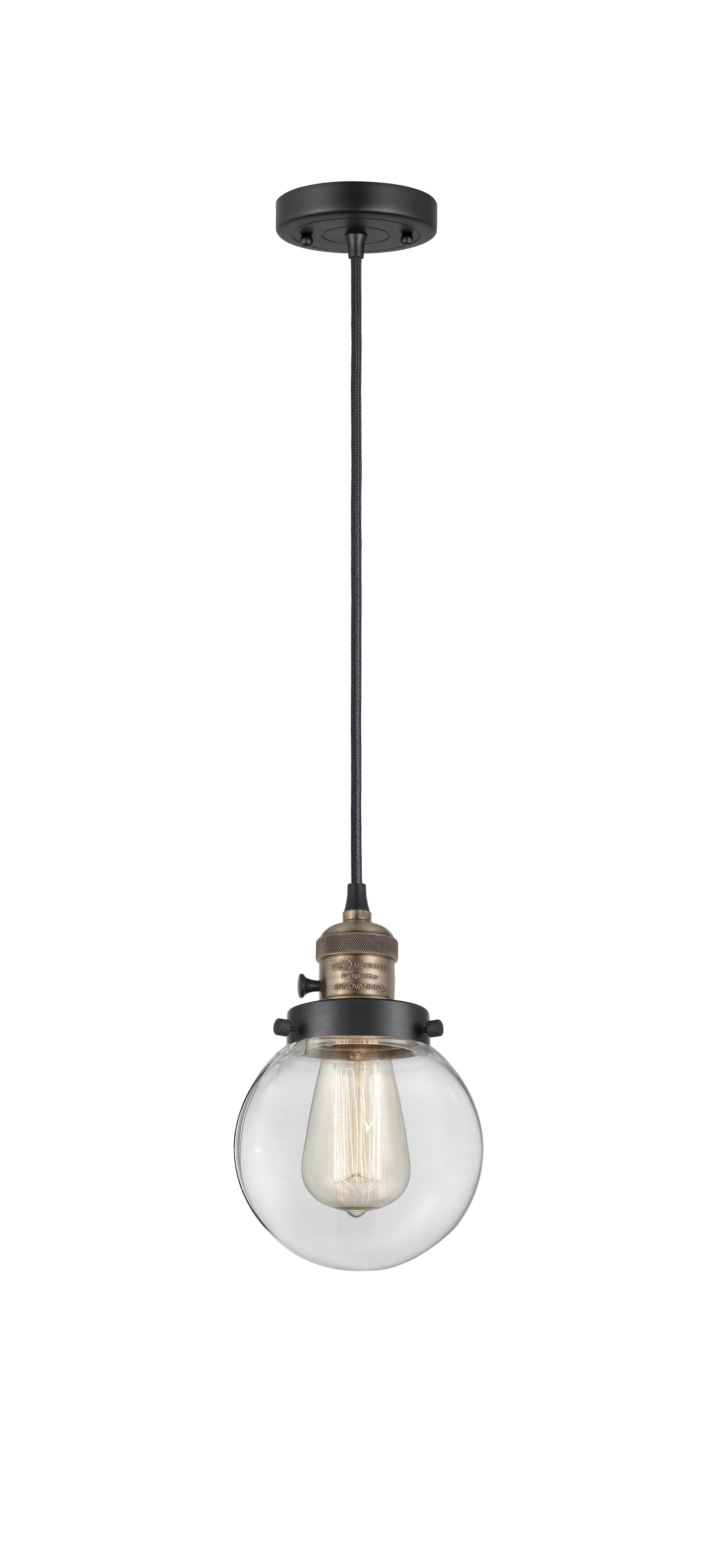 Franklin Restoration Mini Pendant Antique Brass