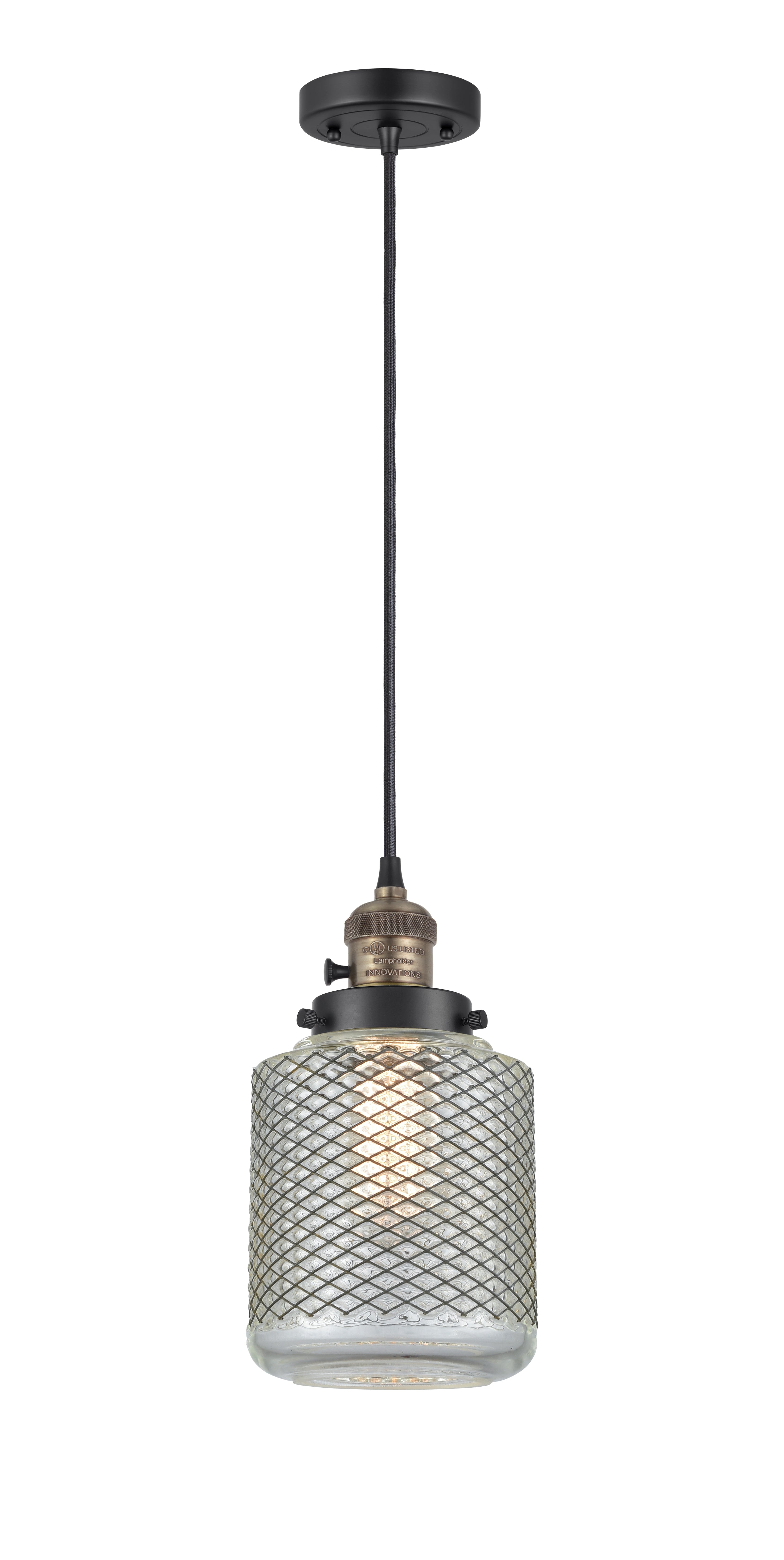 Franklin Restoration Mini Pendant Brass Steel