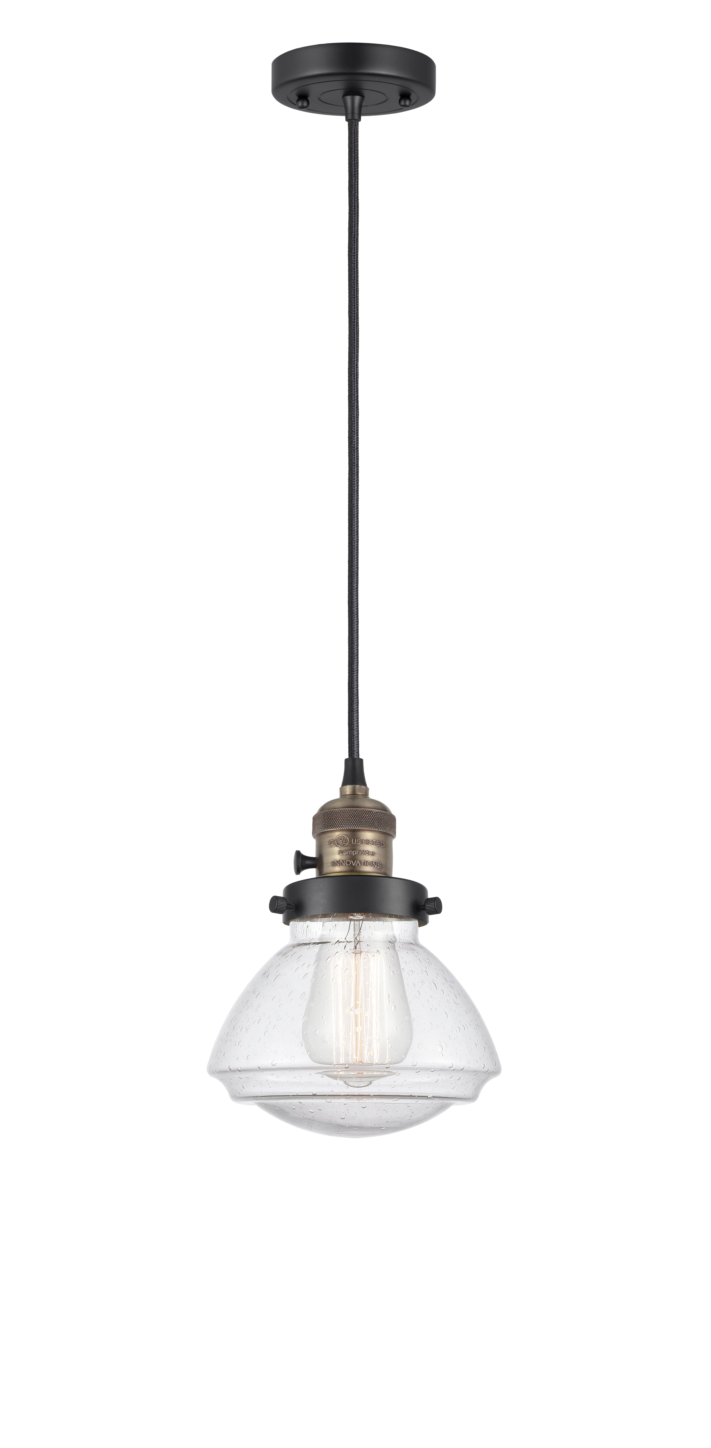Franklin Restoration Mini Pendant Antique Brass