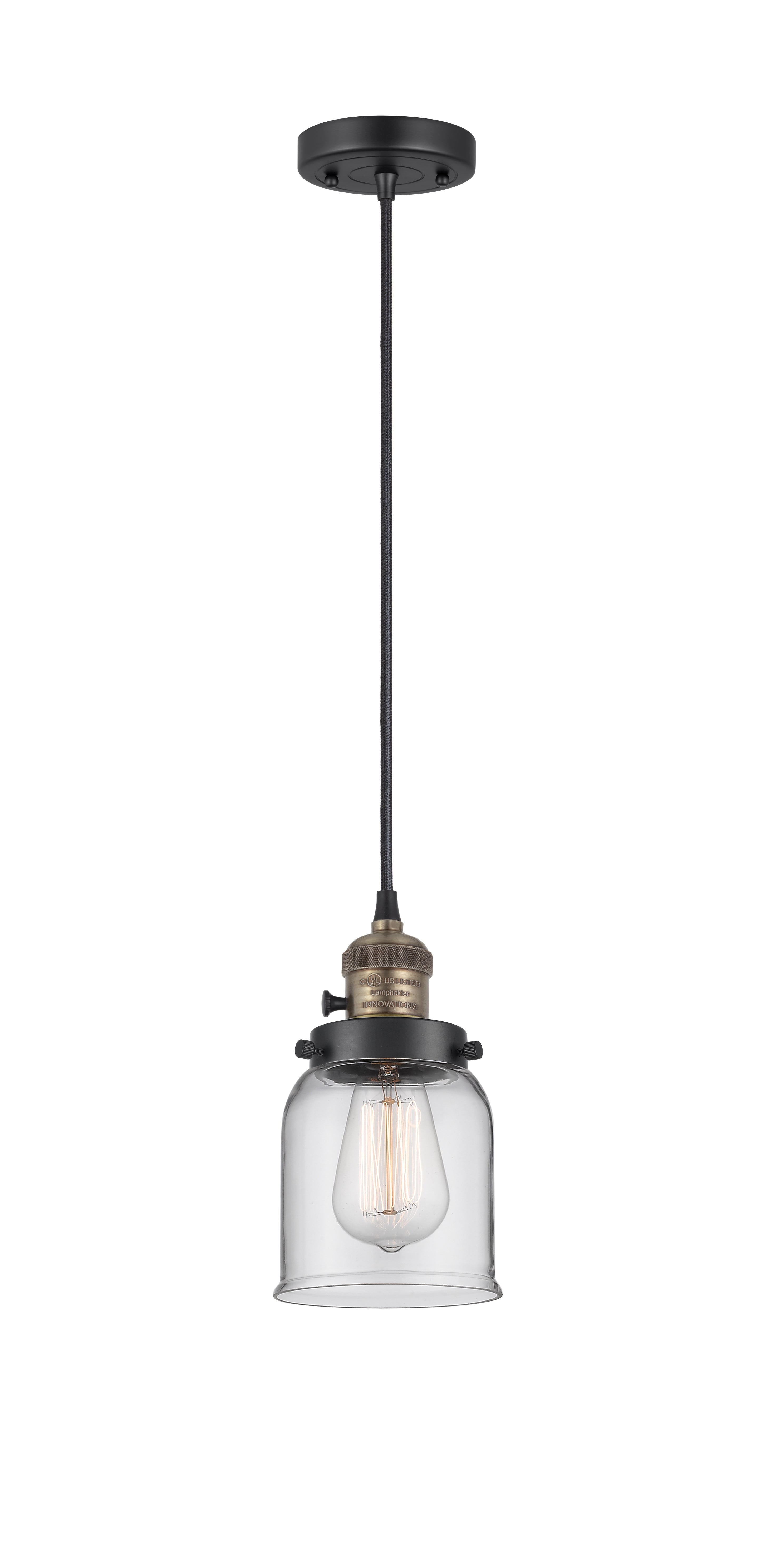 Franklin Restoration Mini Pendant Antique Brass