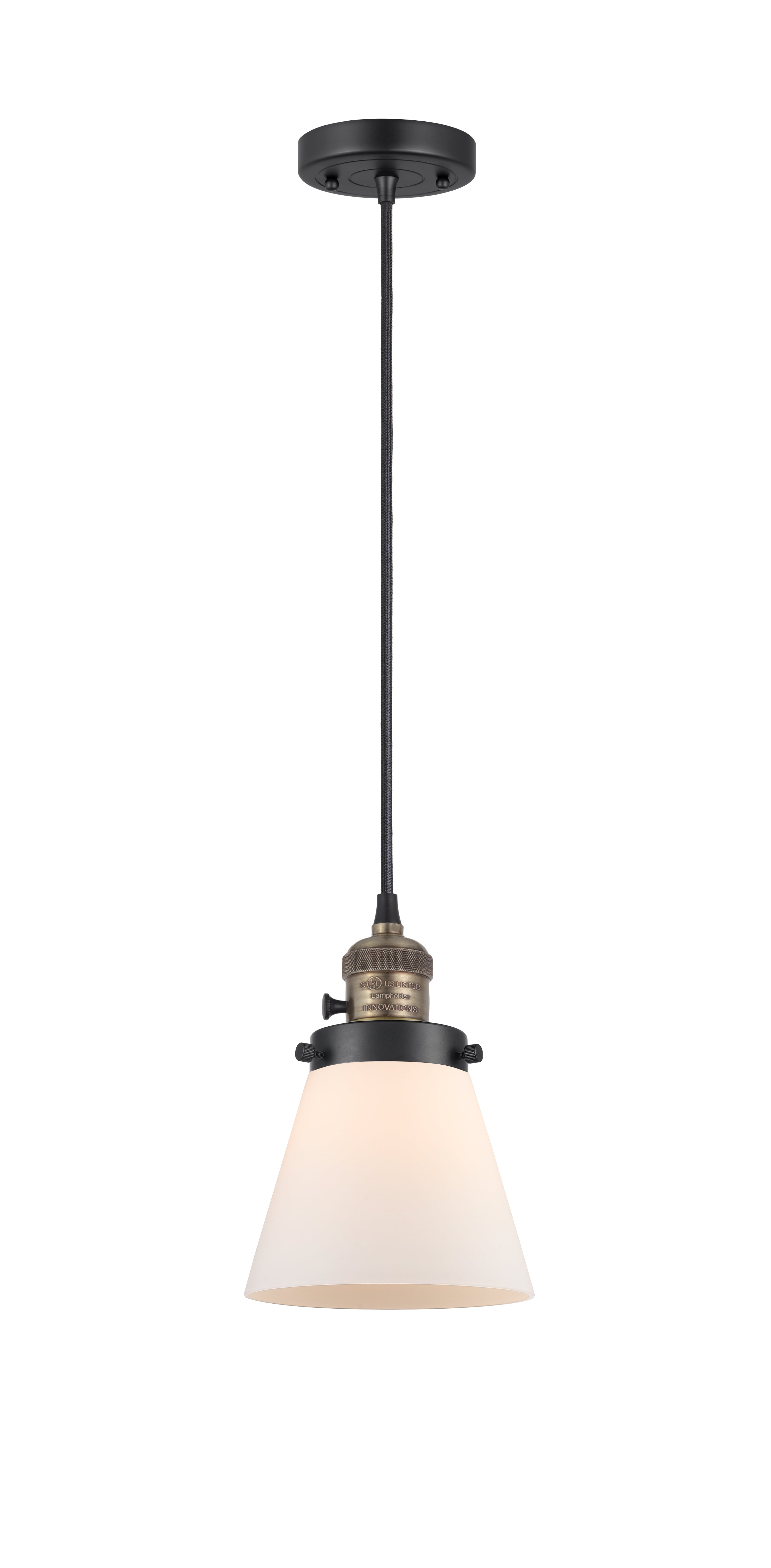 Franklin Restoration Cone Antique Brass Steel