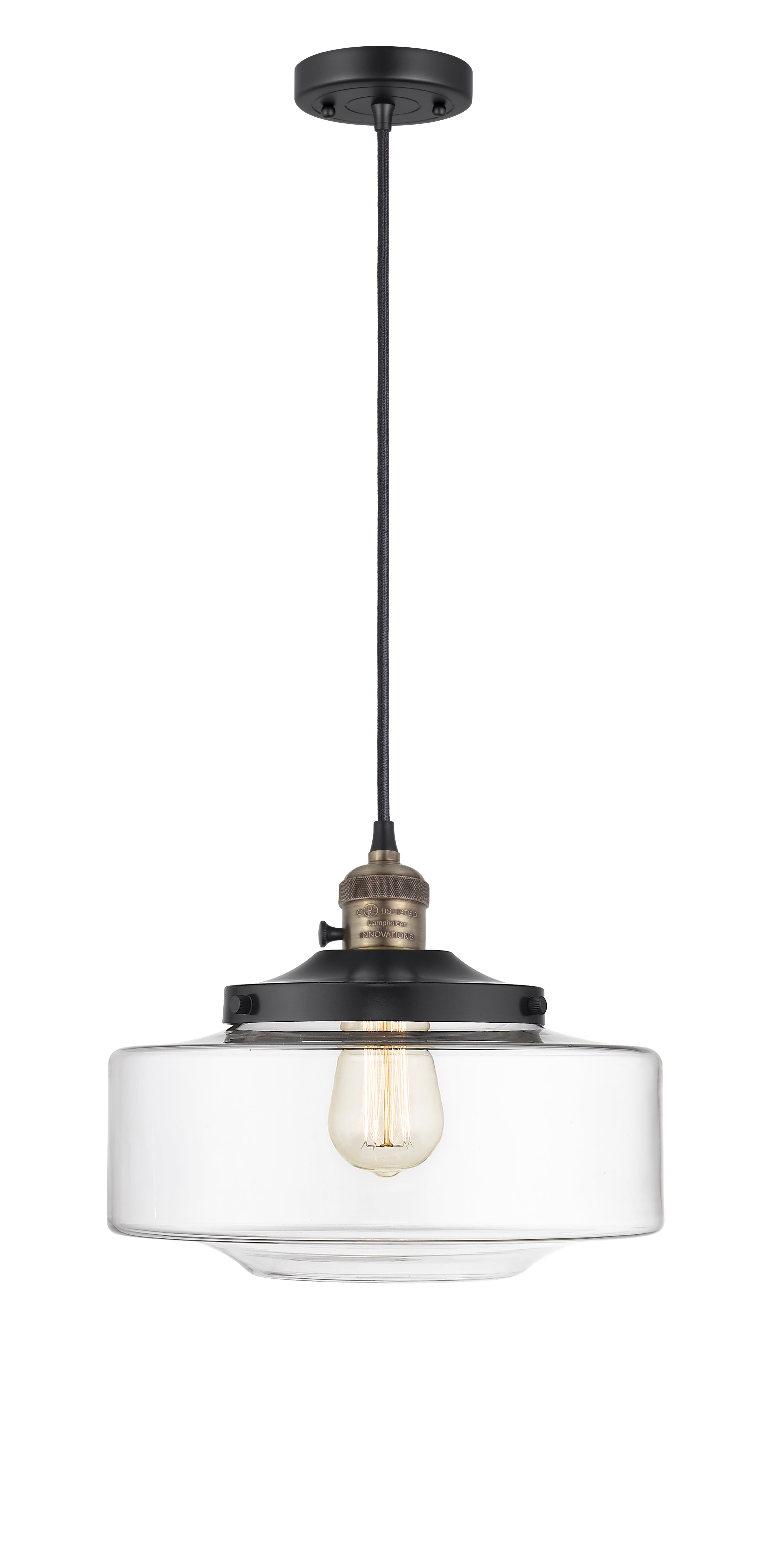 Franklin Restoration Mini Pendant Antique Brass