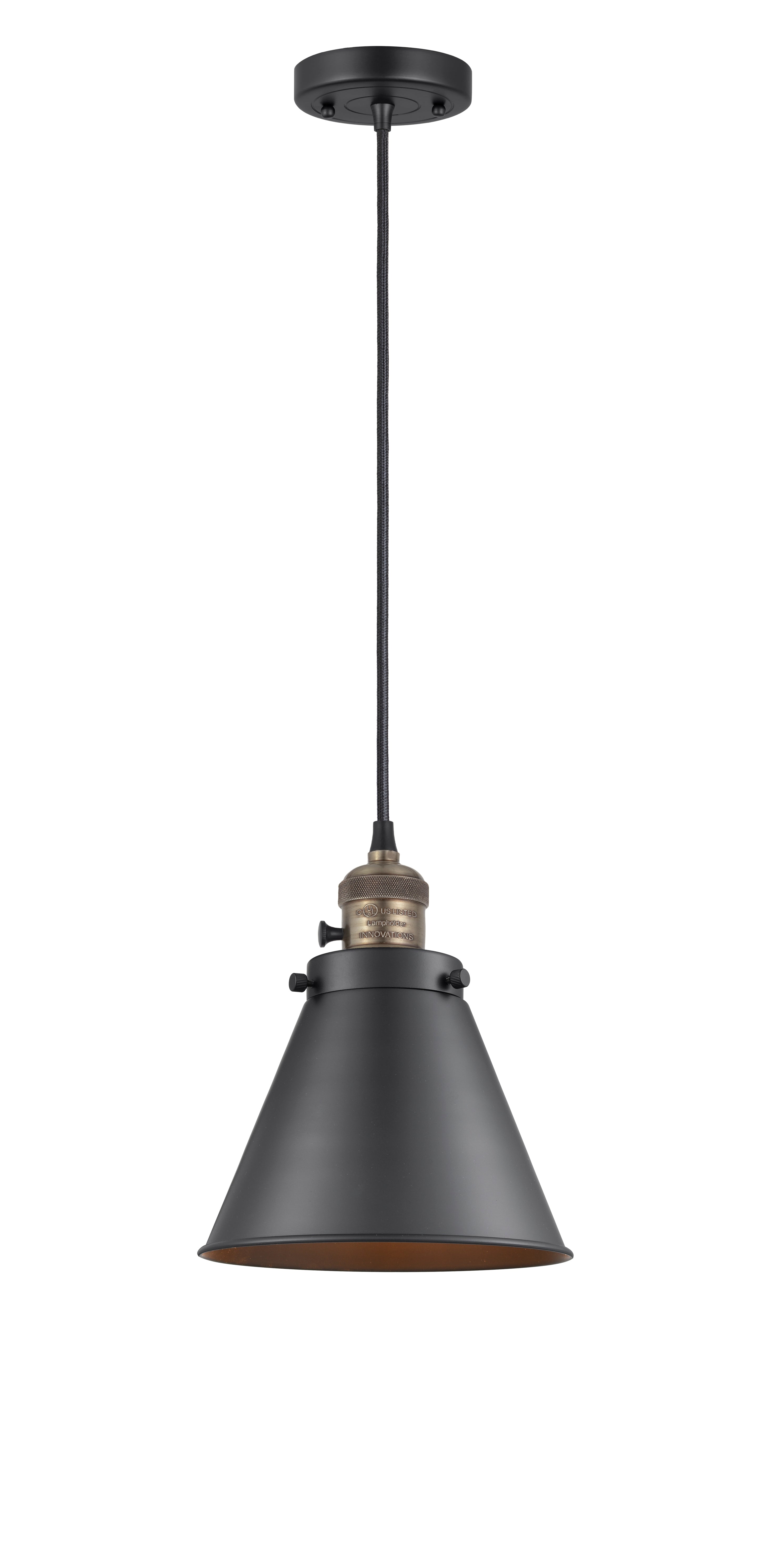 Franklin Restoration Mini Pendant Antique Brass