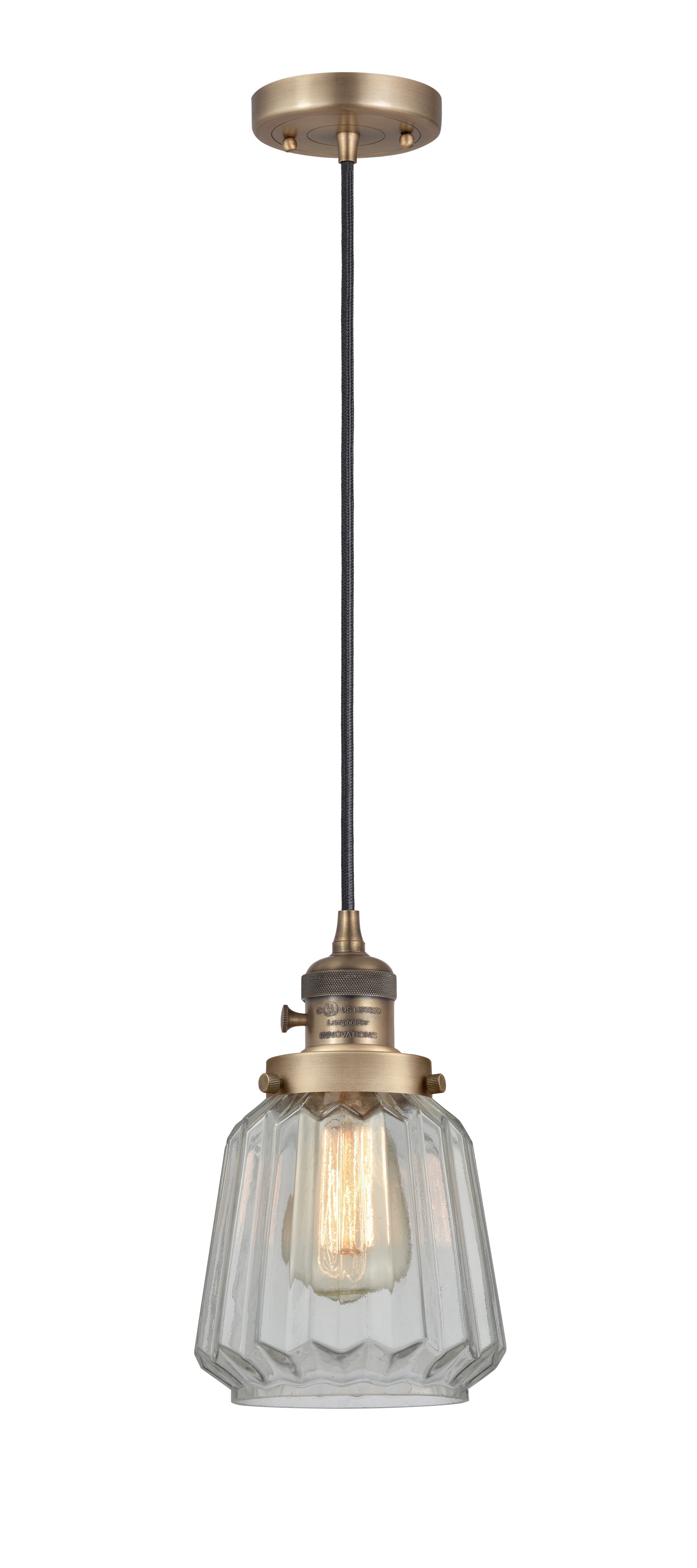 Franklin Restoration Mini Pendant Antique Brass