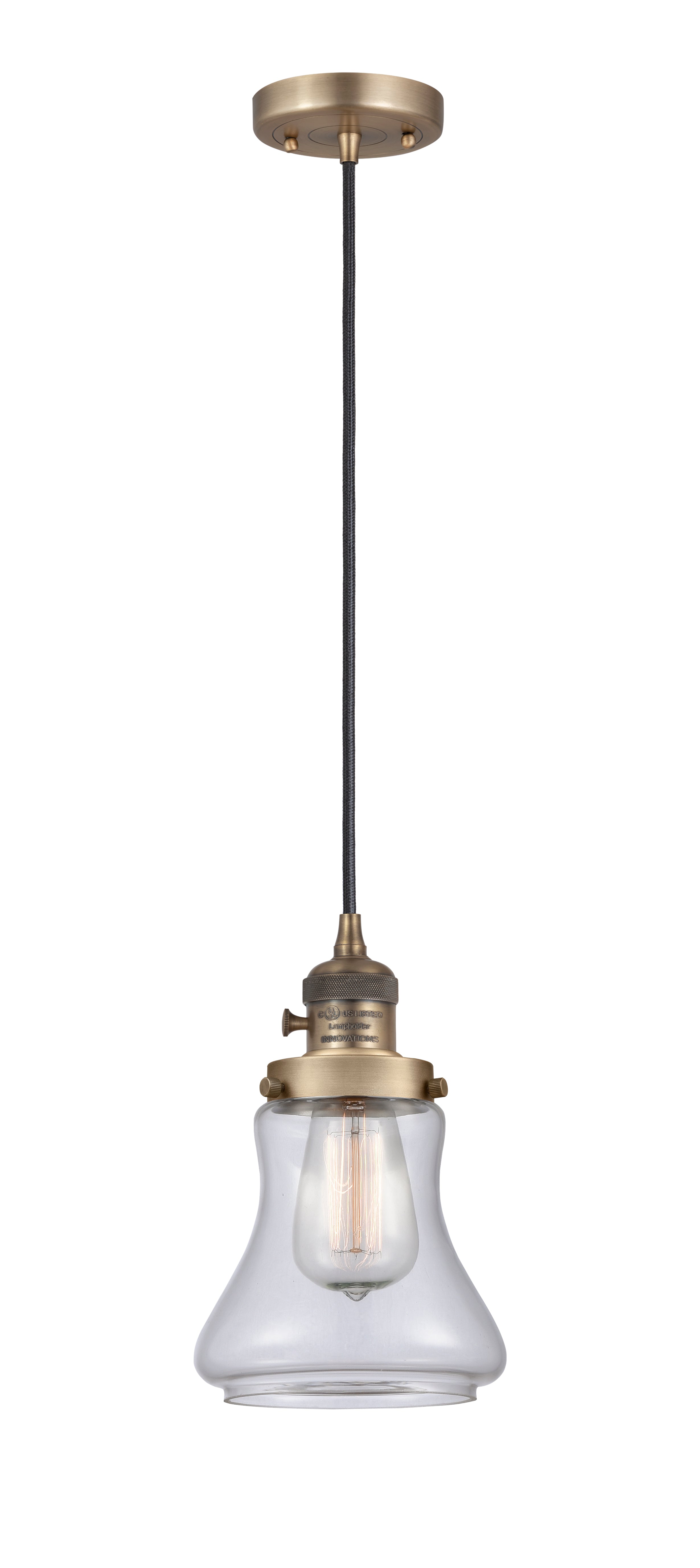 Franklin Restoration Mini Pendant Brass