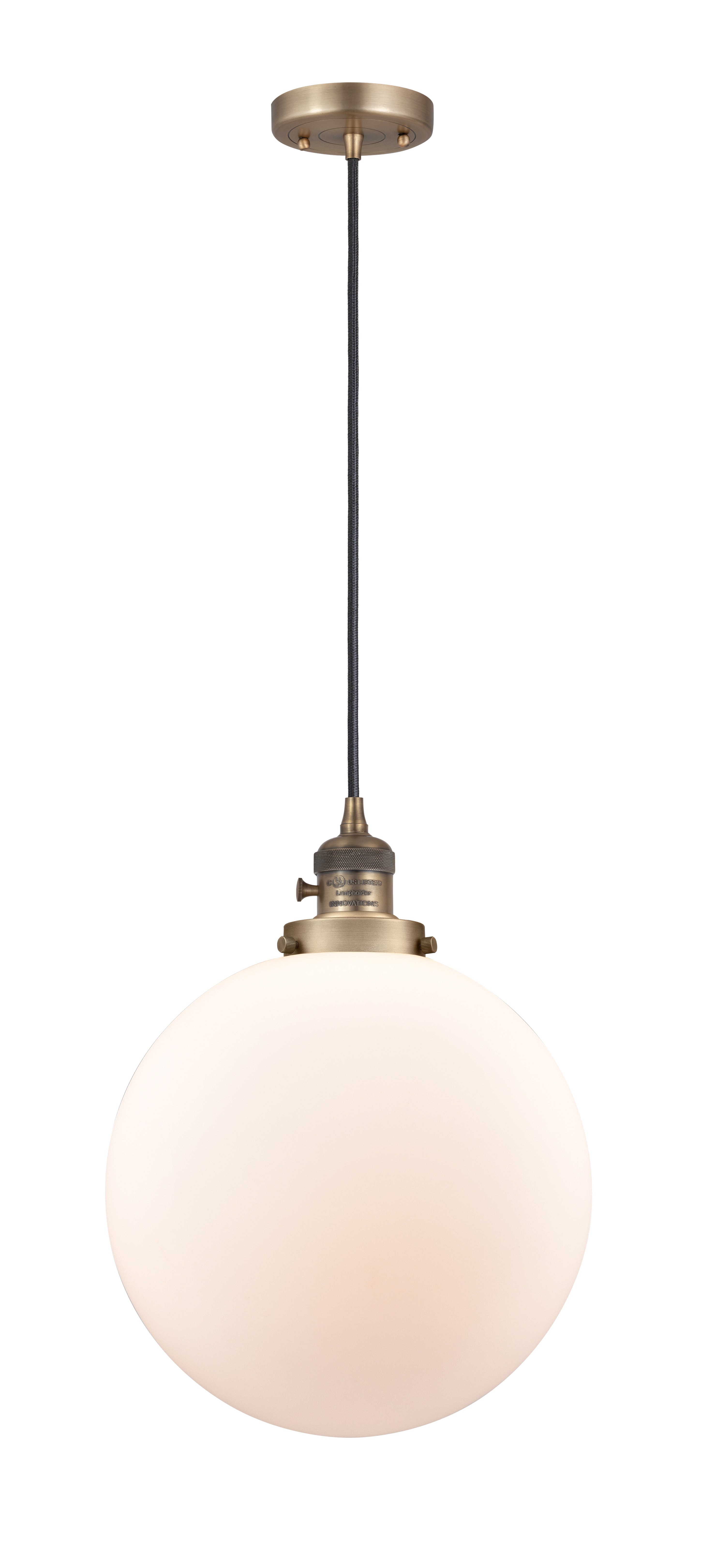Franklin Restoration Mini Pendant Antique Brass