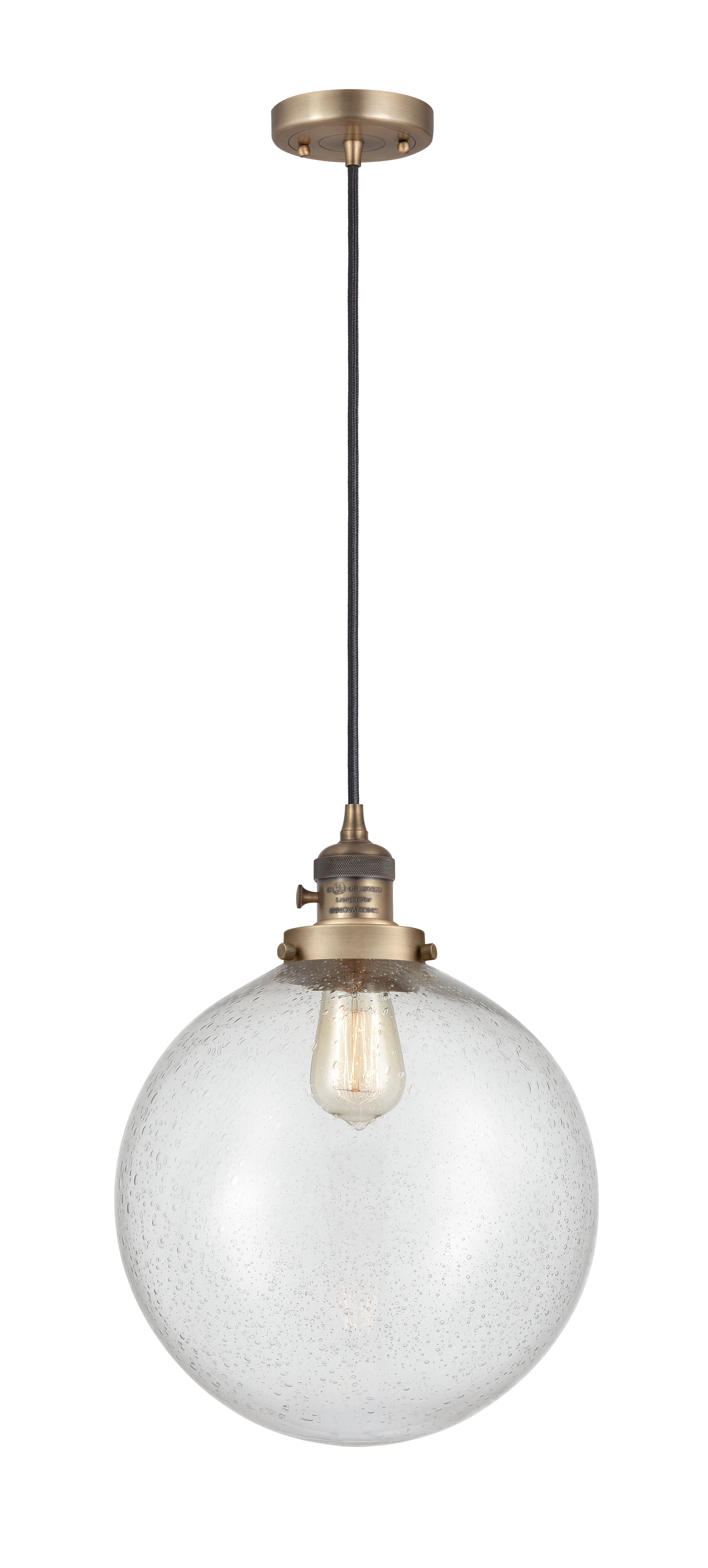Franklin Restoration Mini Pendant Antique Brass