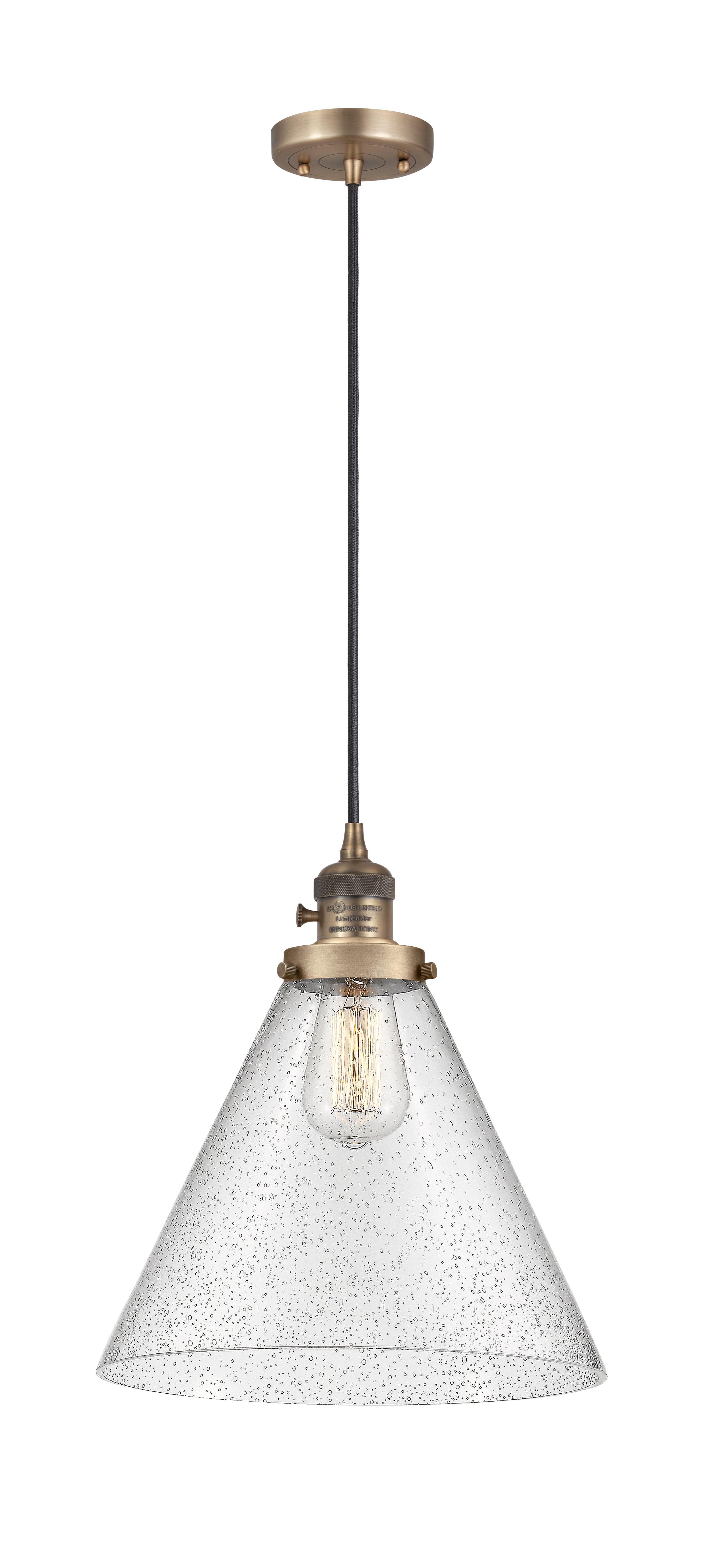 Franklin Restoration Mini Pendant Antique Brass