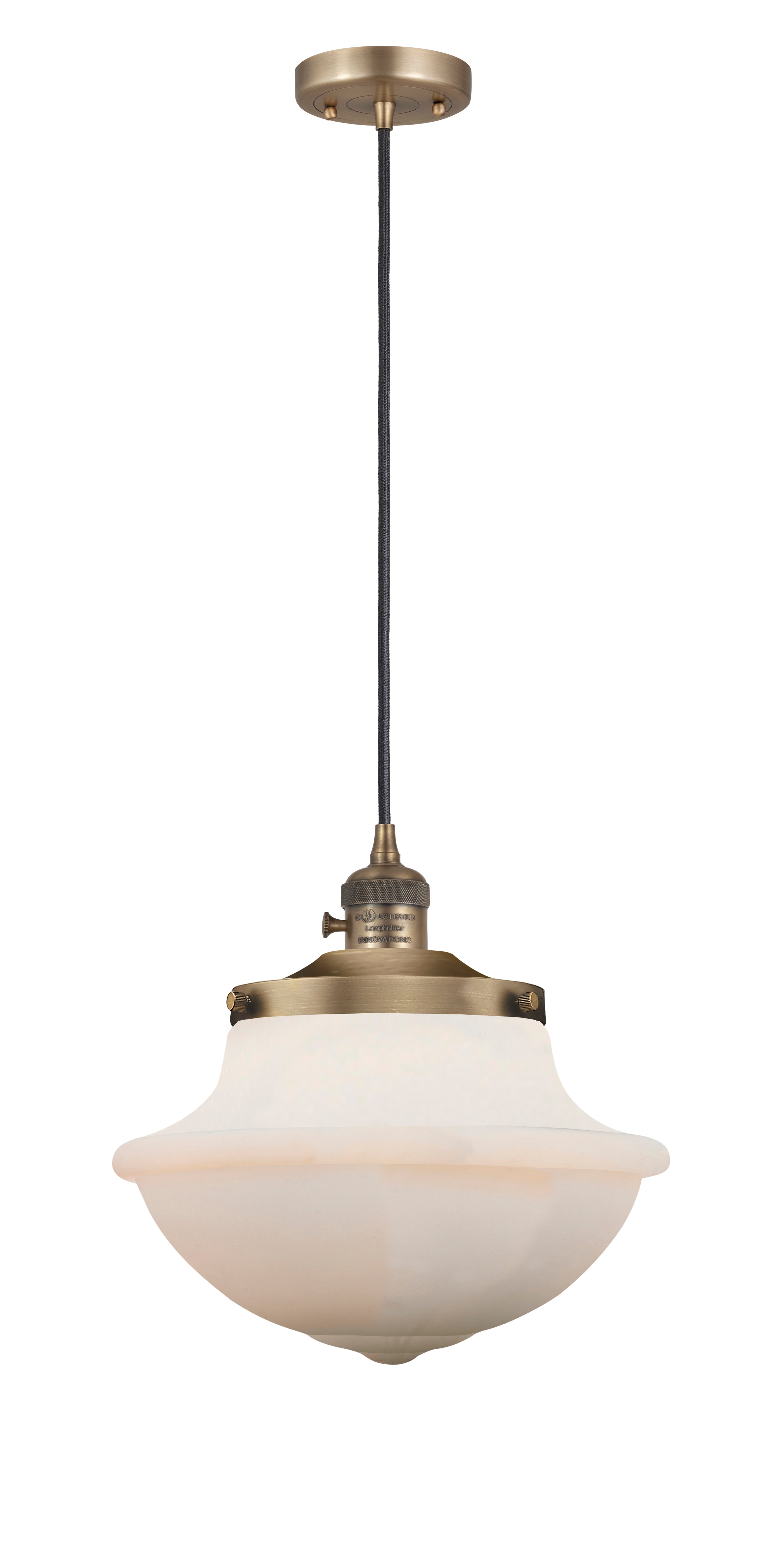 Franklin Restoration Mini Pendant Antique Brass