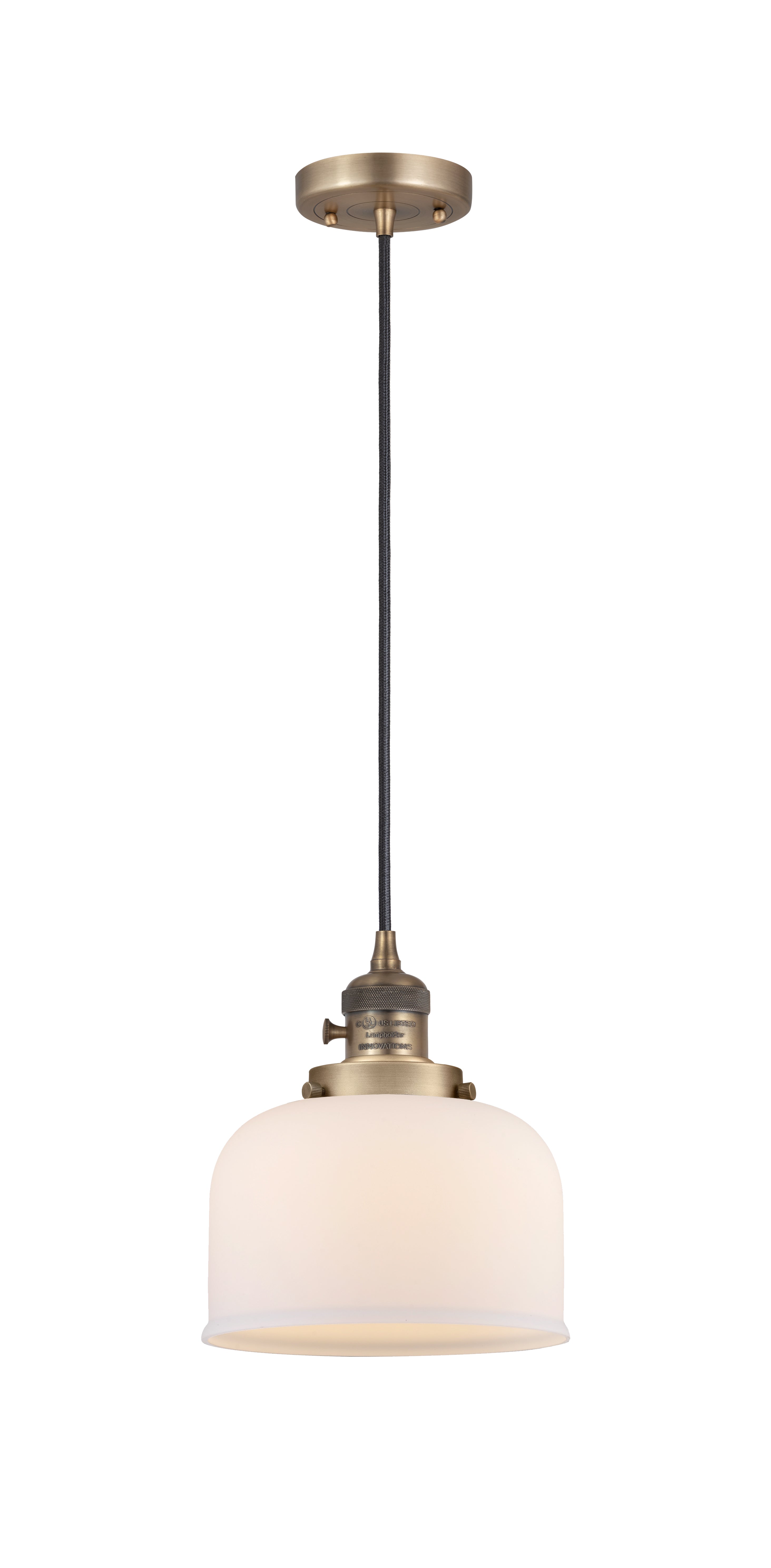 Franklin Restoration Mini Pendant Antique Brass