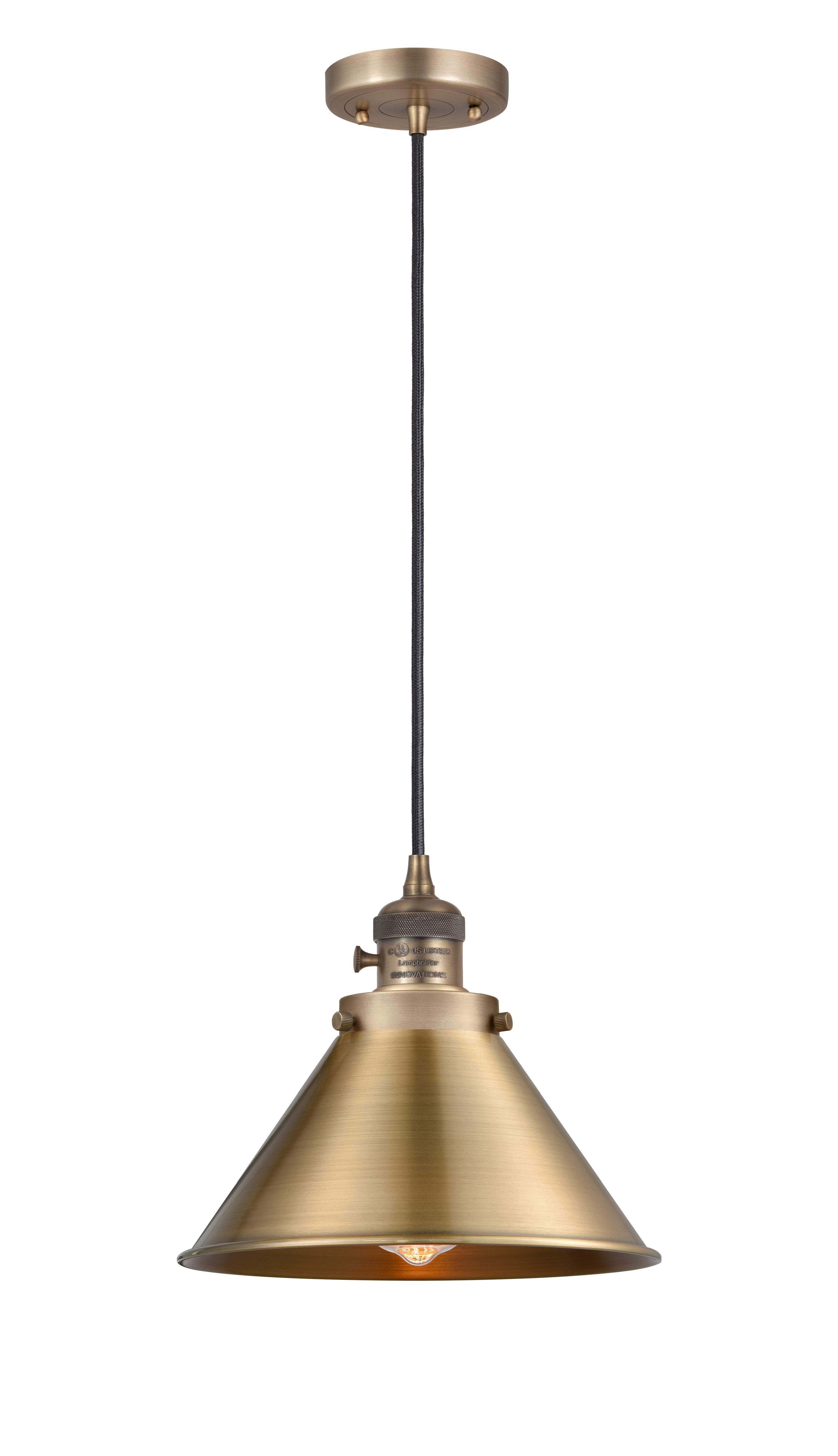 Franklin Restoration Mini Pendant Antique Brass