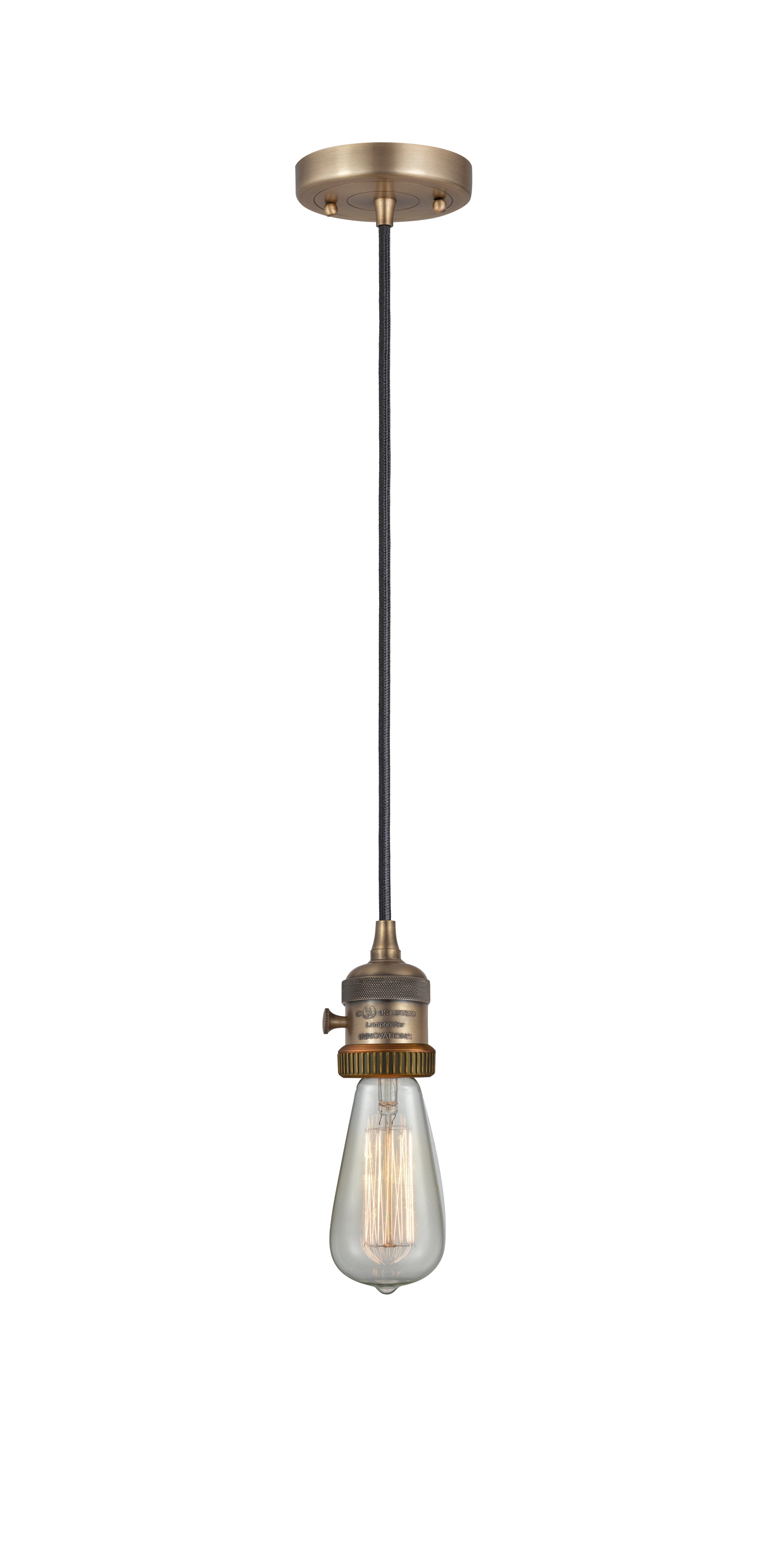 Franklin Restoration Mini Pendant Antique Brass