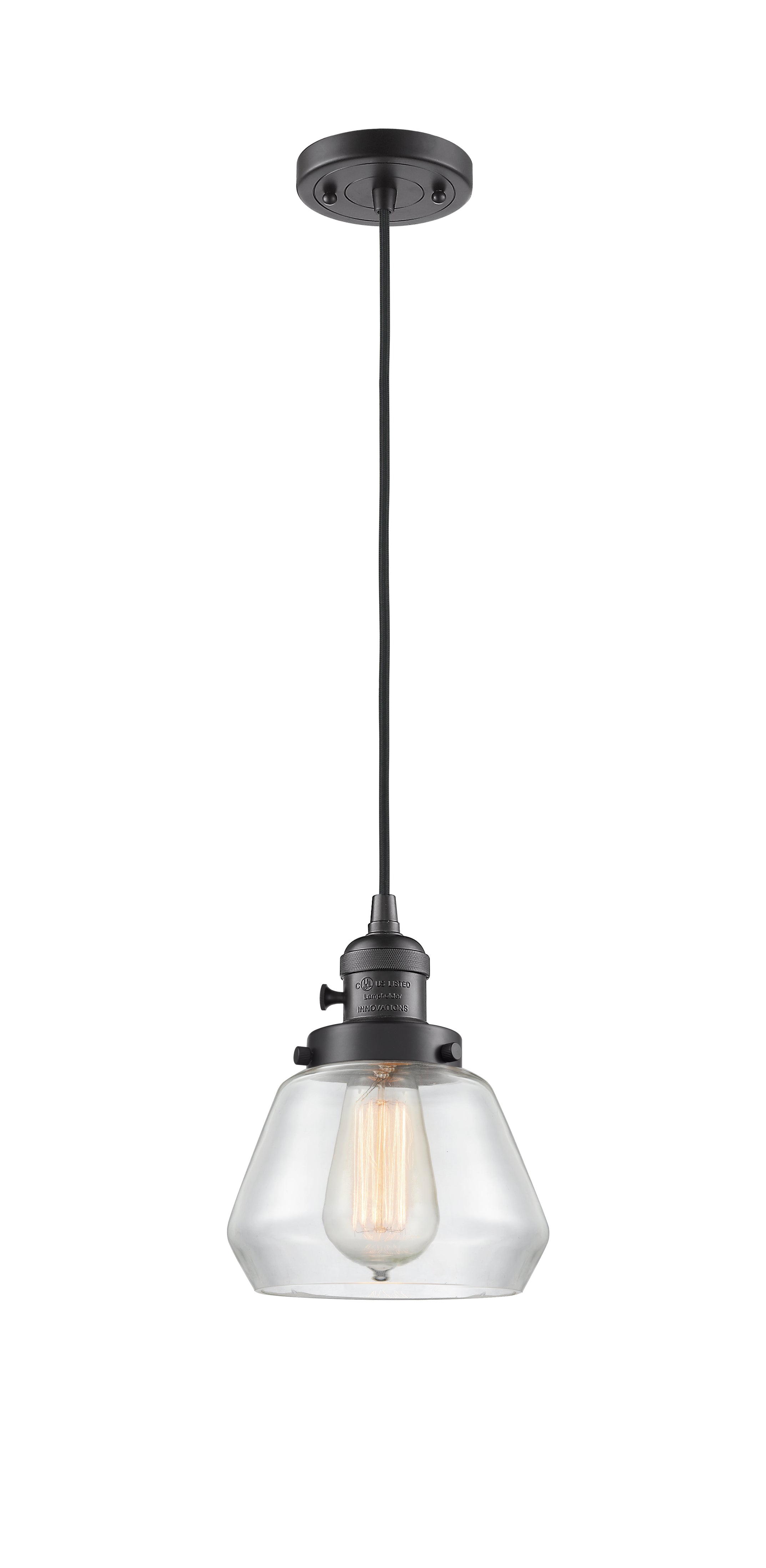 Franklin Restoration Mini Pendant 7 Inch Brass