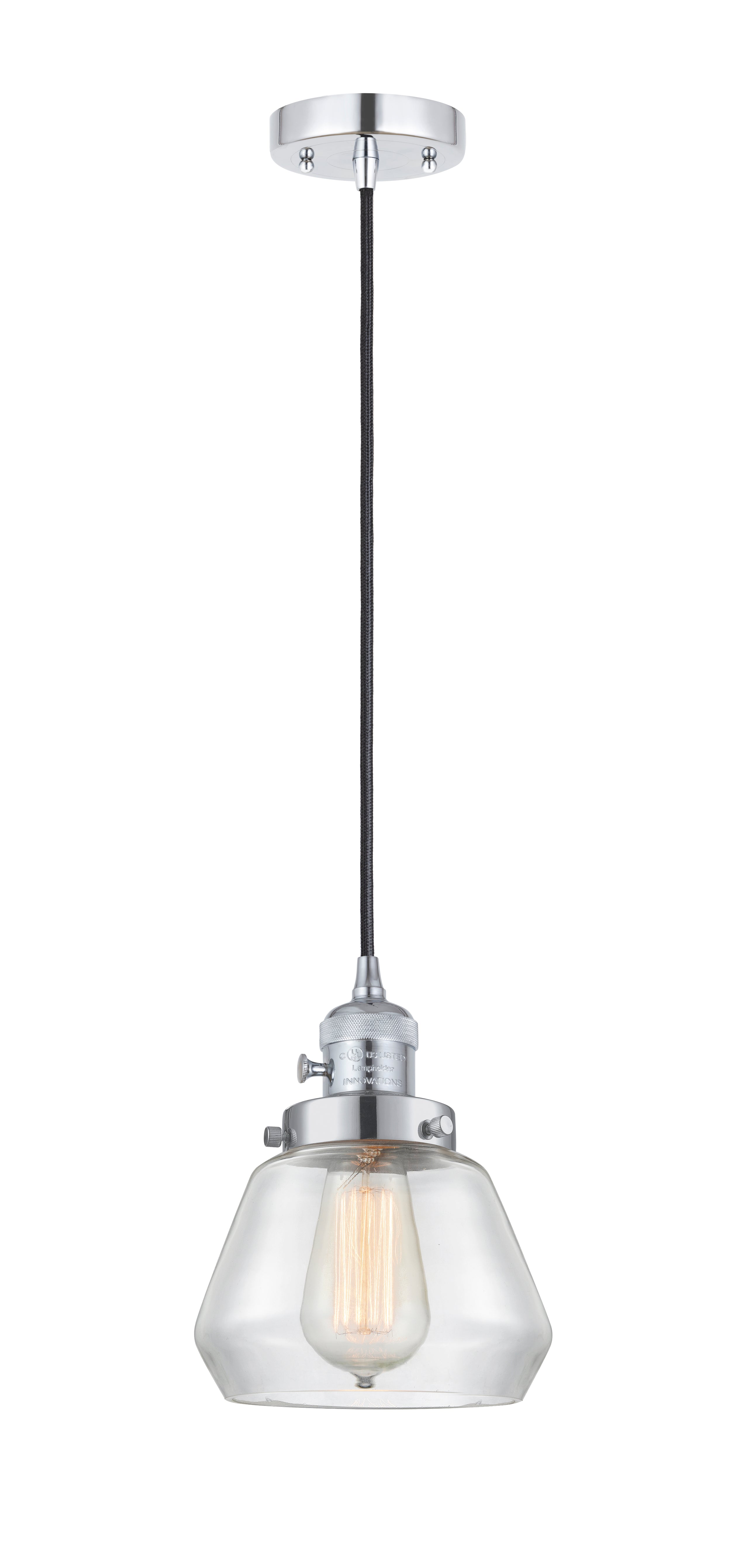 Franklin Restoration Mini Pendant 7 Inch Brass