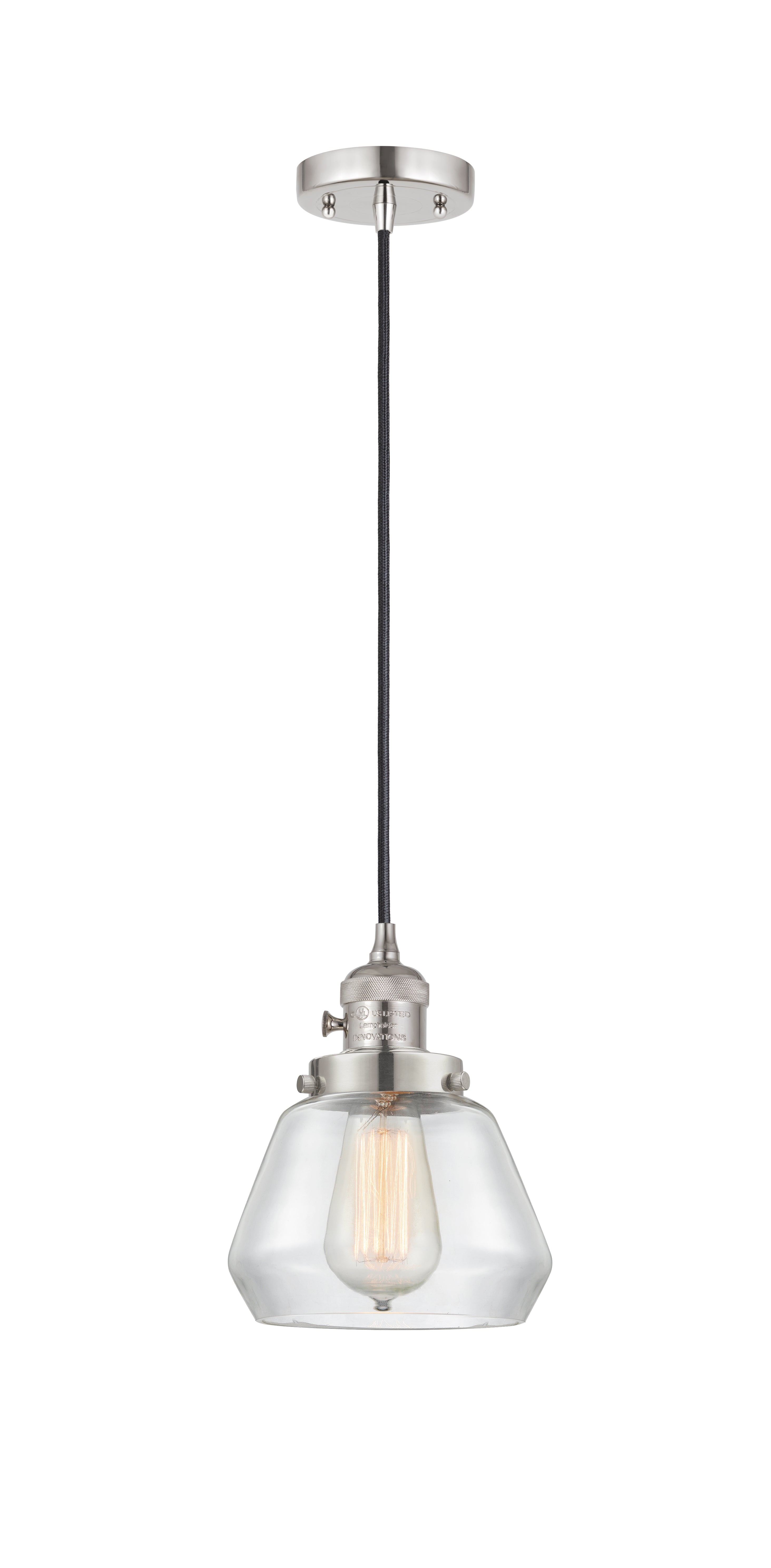 Franklin Restoration Mini Pendant 7 Inch Brass