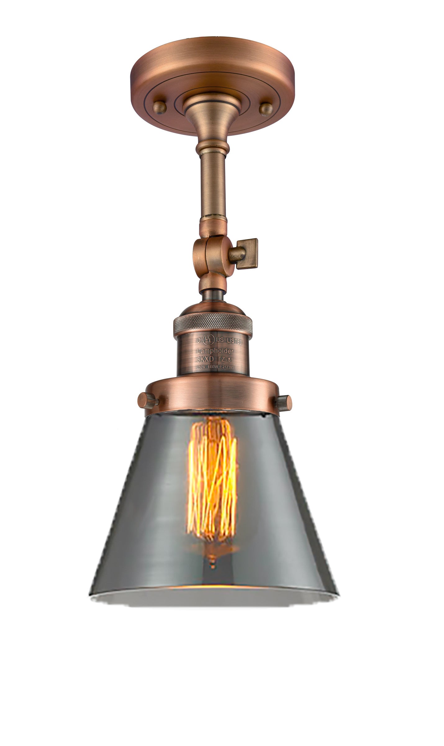Franklin Semi-Flush Mount Seedy Glass Satin