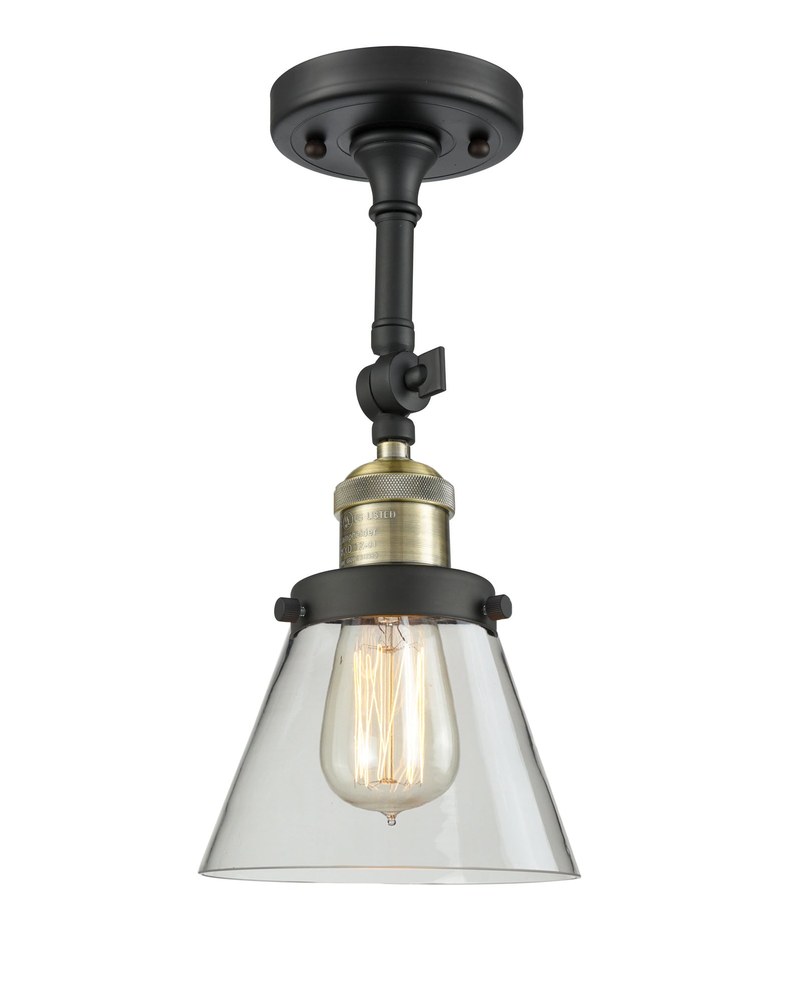 Franklin Semi-Flush Mount Seedy Glass Satin