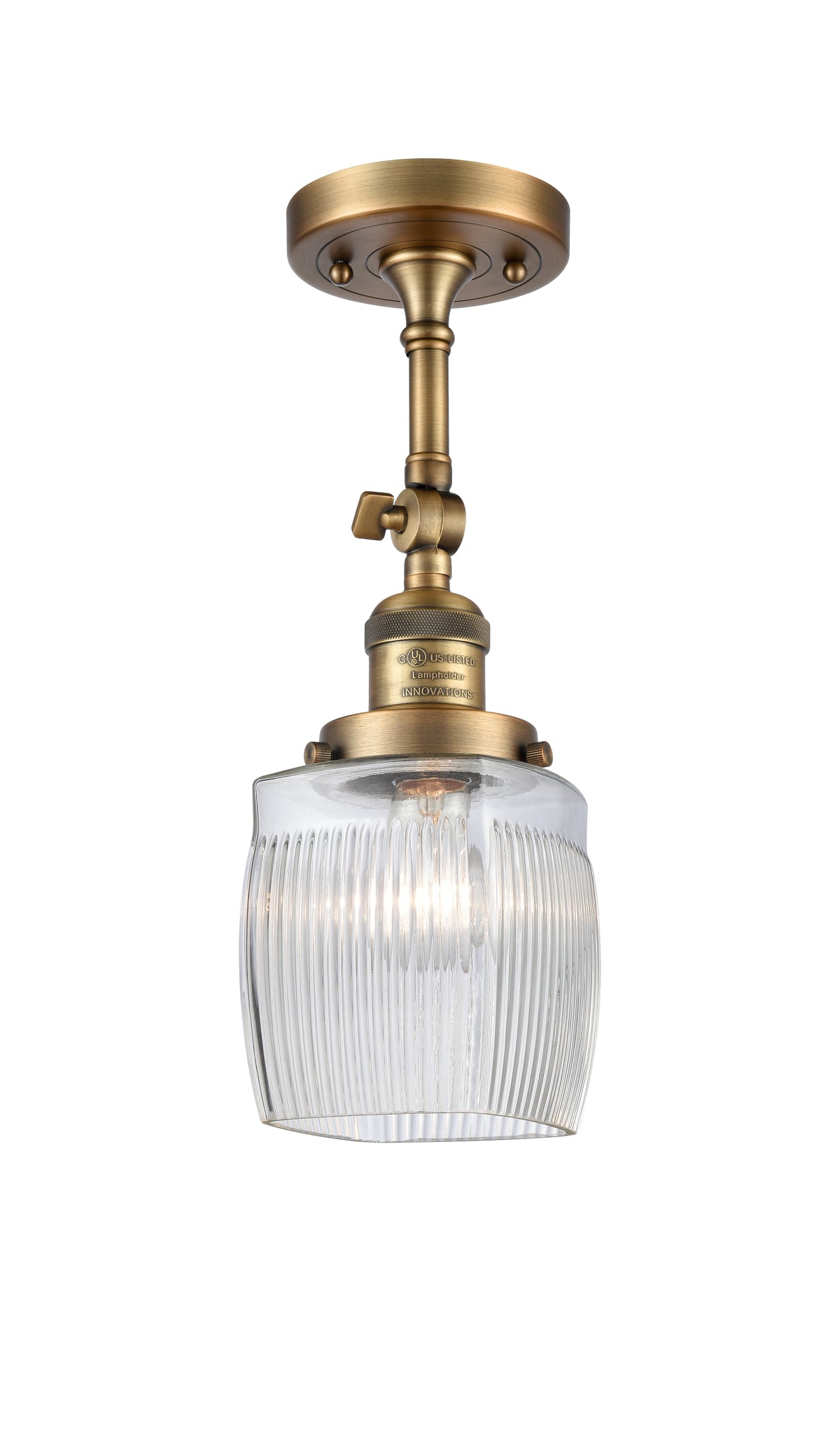 Colton 6-Inch 1-Light Semi-Flush Mount 14.75-Inch High