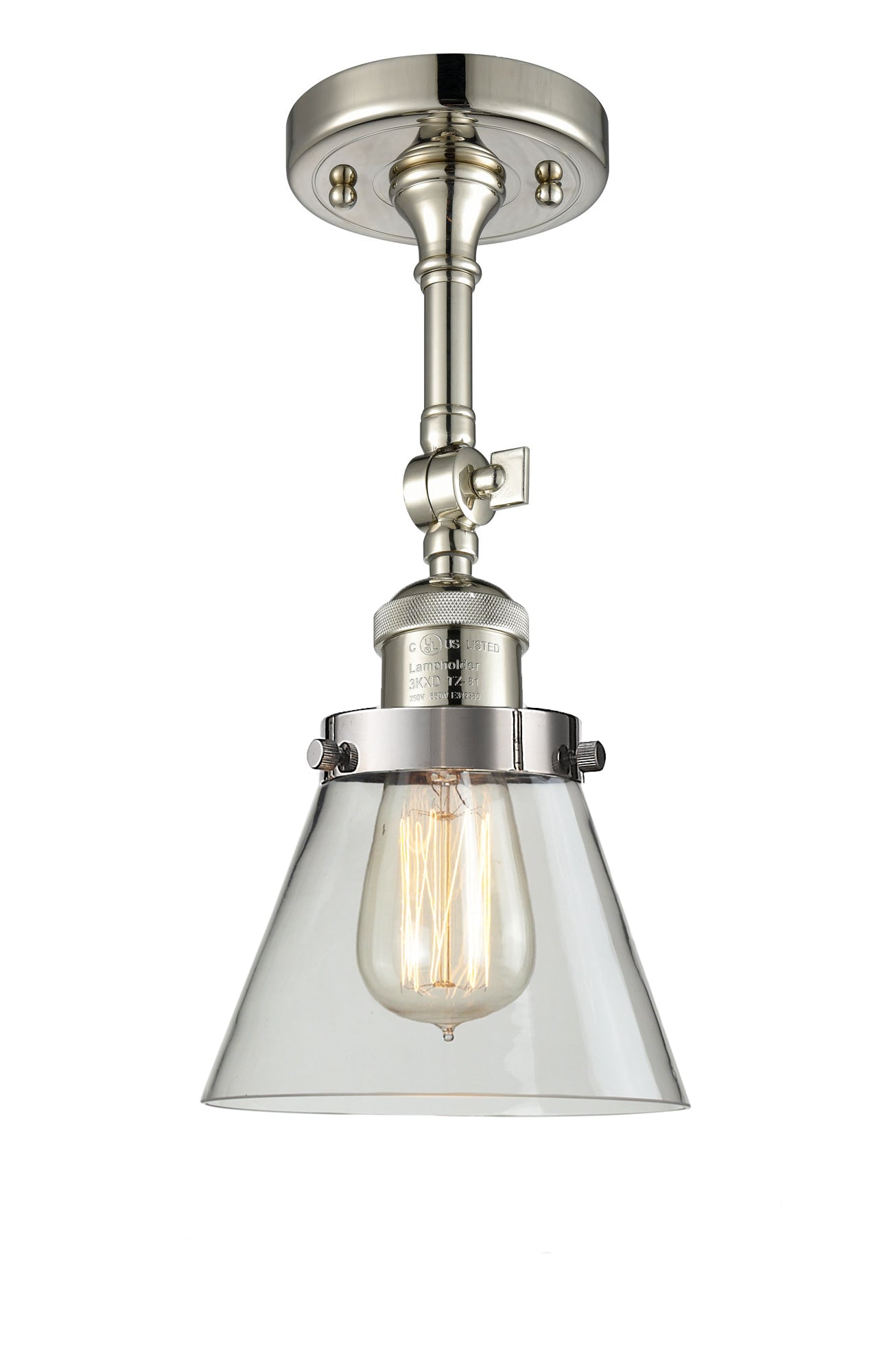 Franklin Semi-Flush Mount Seedy Glass Satin