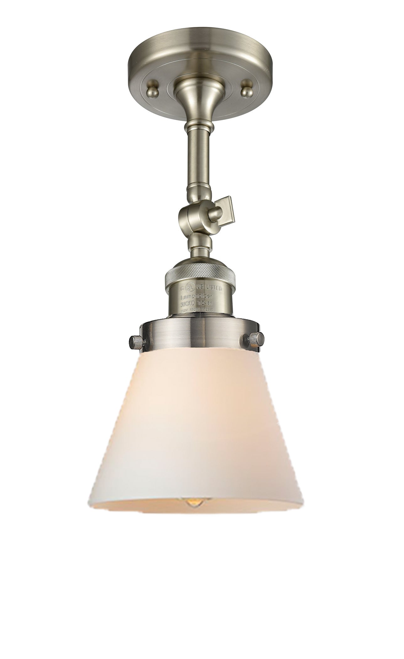 Franklin Semi-Flush Mount Seedy Glass Satin
