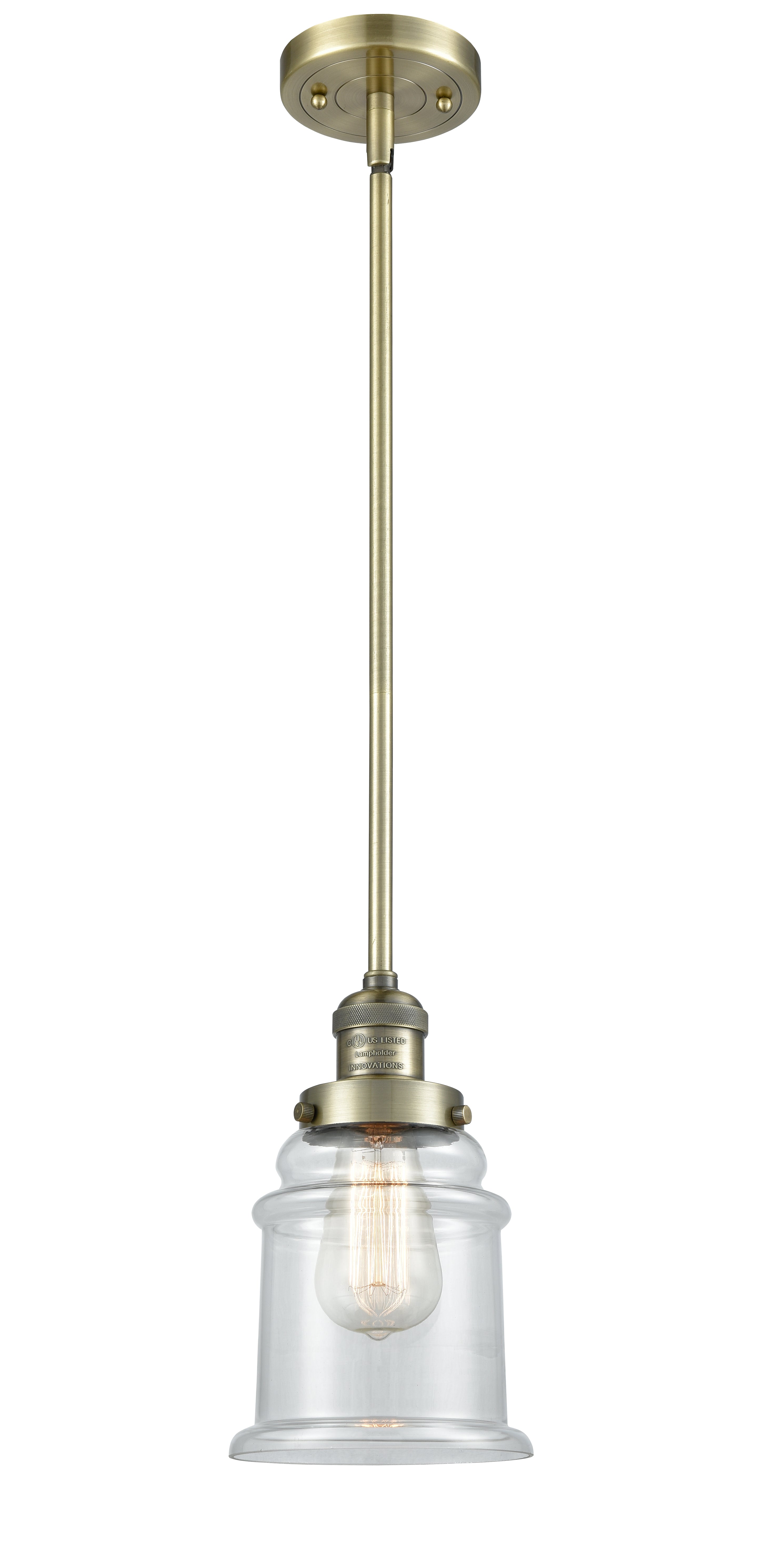 Franklin Restoration Mini Pendant Brass