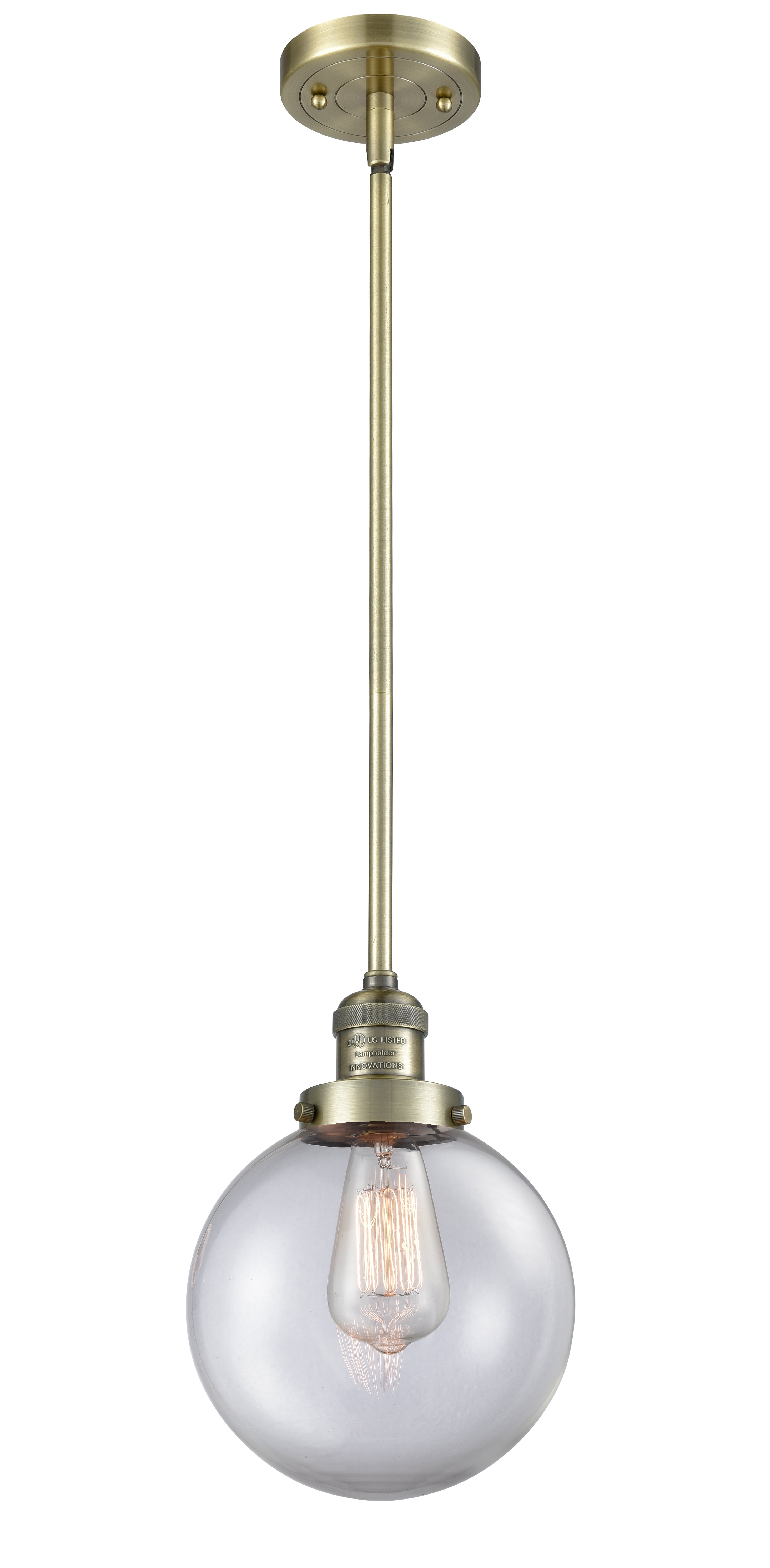 Franklin Restoration Antique Brass Pendant