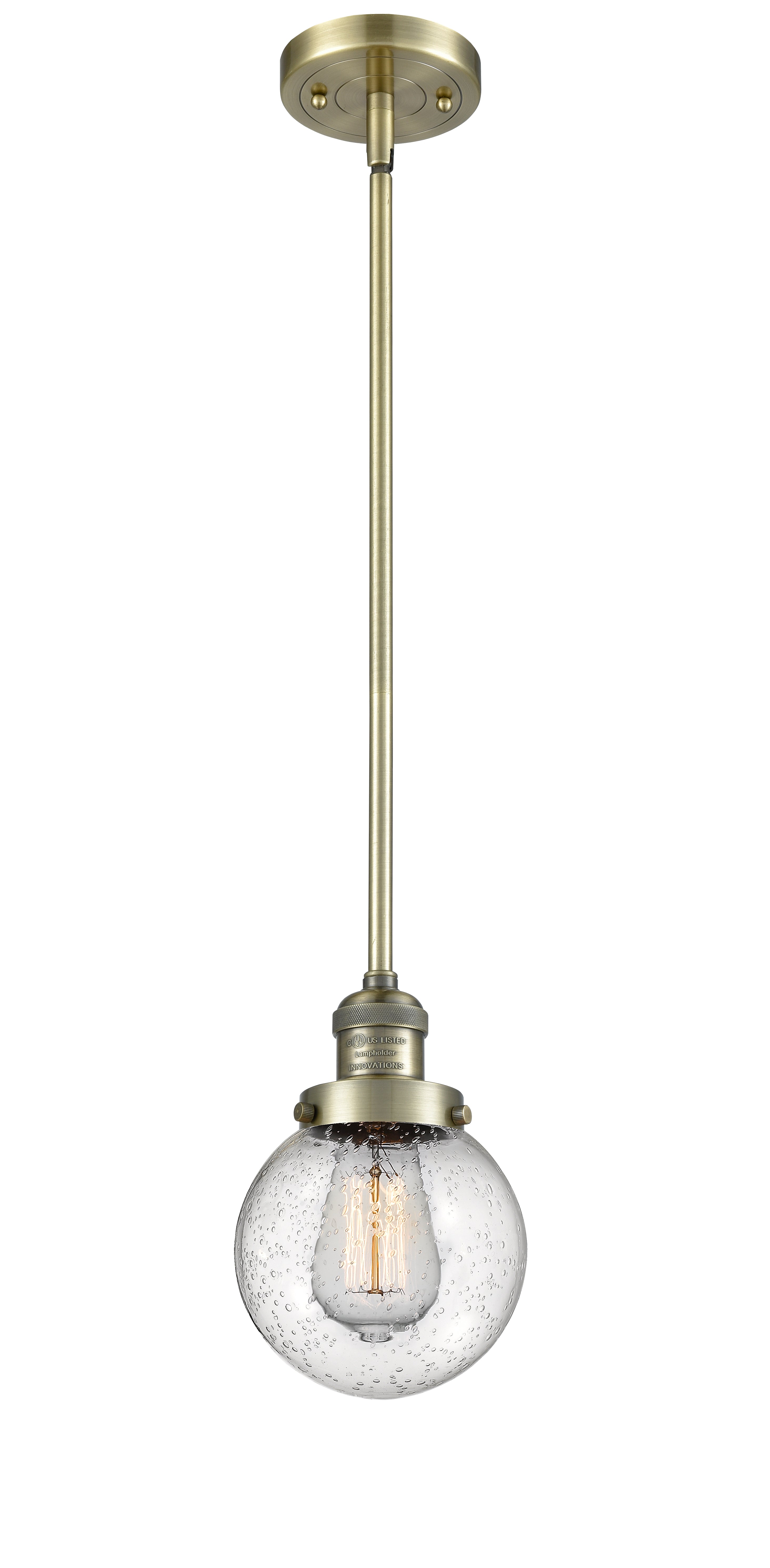 Franklin Restoration Mini Pendant Antique Brass