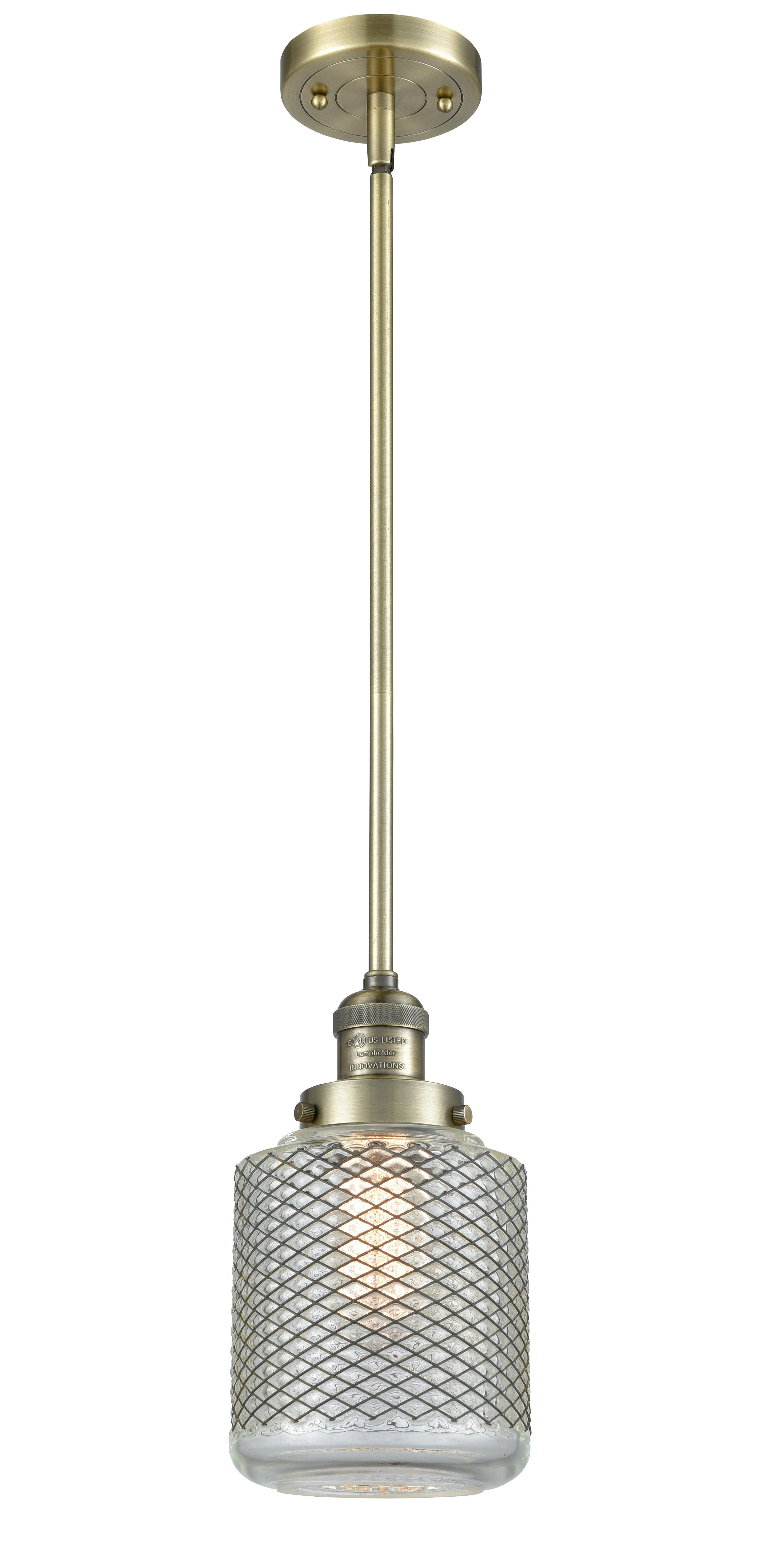 Franklin Restoration Pendant Antique Brass